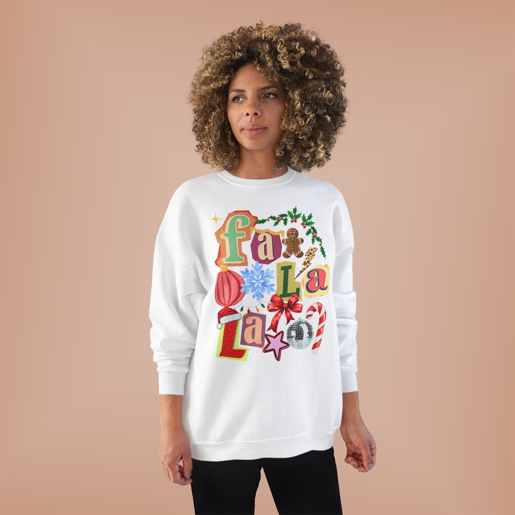 Festive Fa La La Eco-Friendly Sweatshirt
