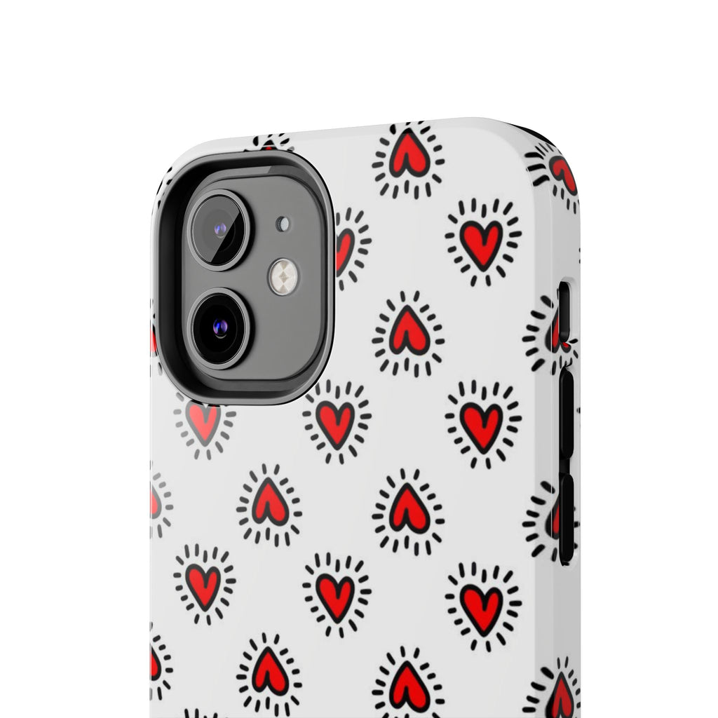 Heart Doodle Tough Phone Case