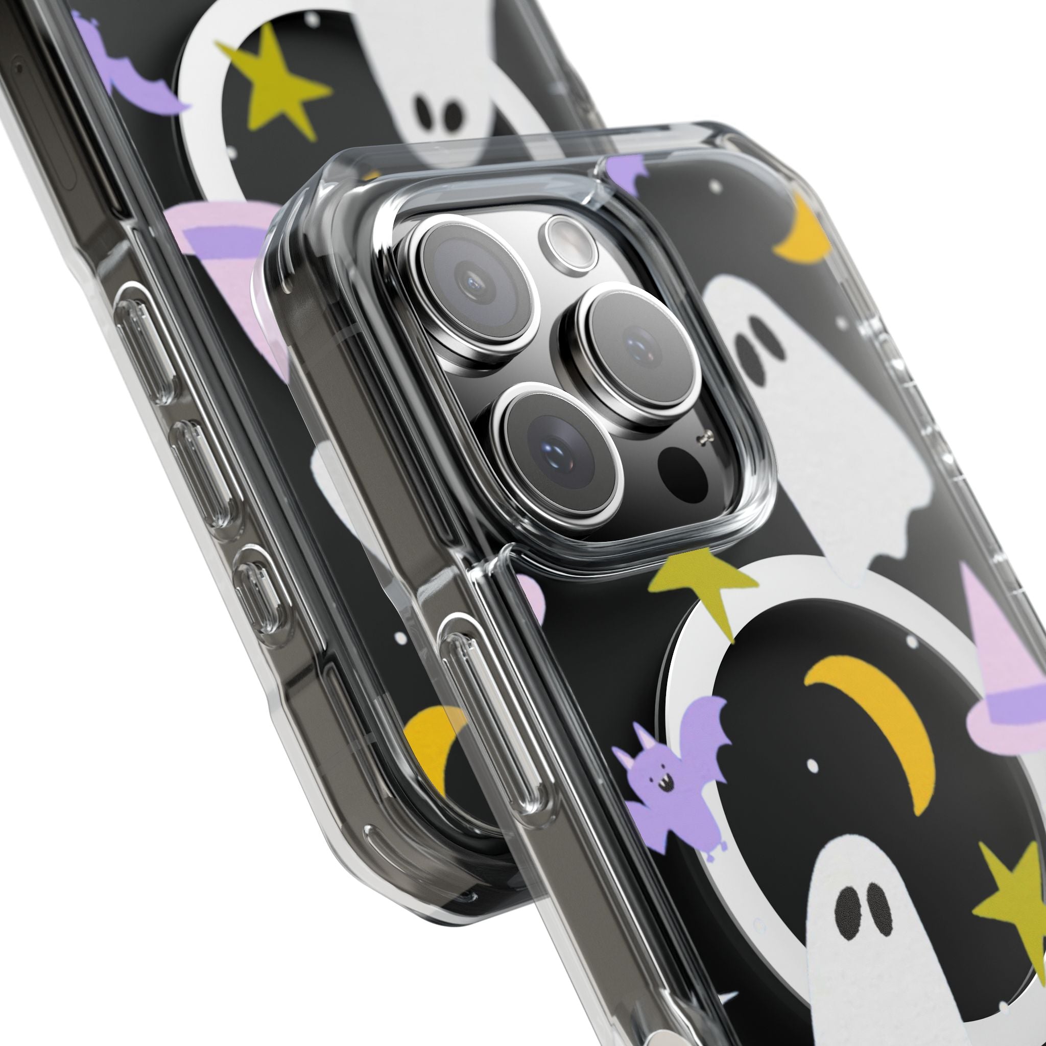 Ghost Transparent Background Magnetic Clear Impact Case