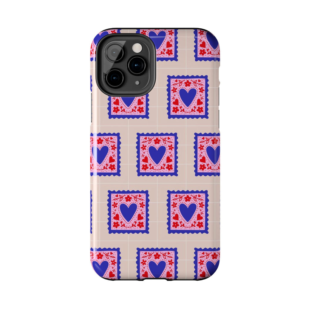 Heart Stamp Tough Phone Case