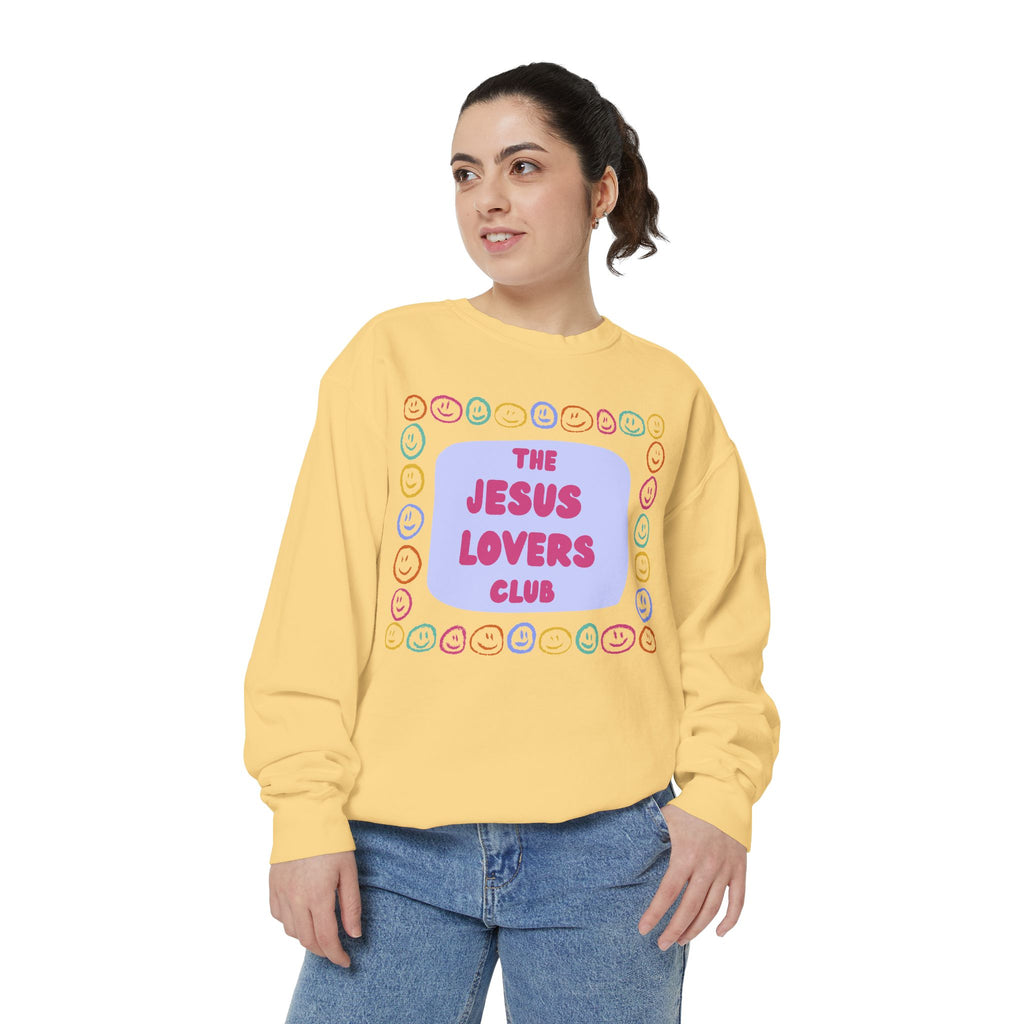 Jesus Lovers Club Garment-Dyed Sweatshirt