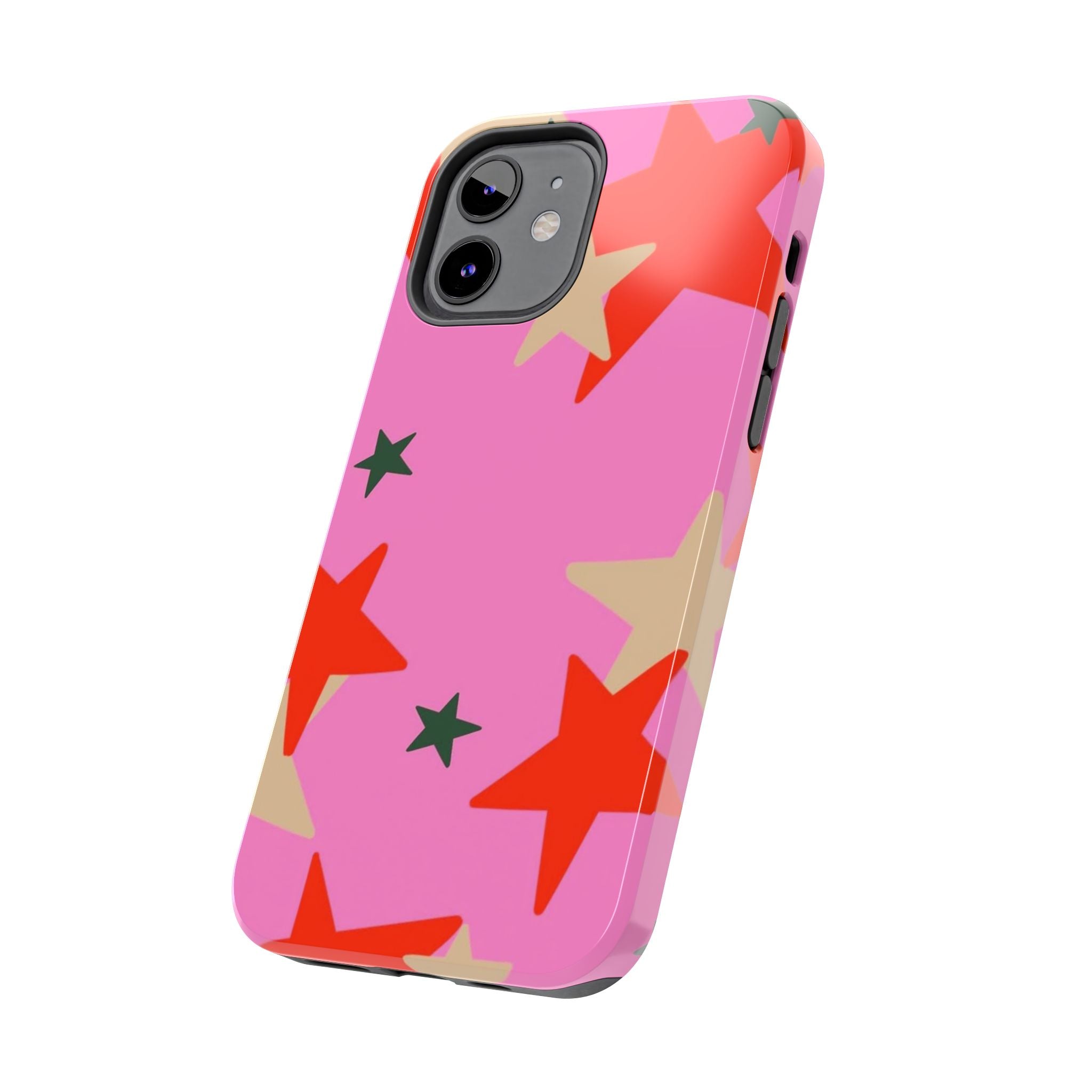 Pink Star Pattern Tough Phone Case