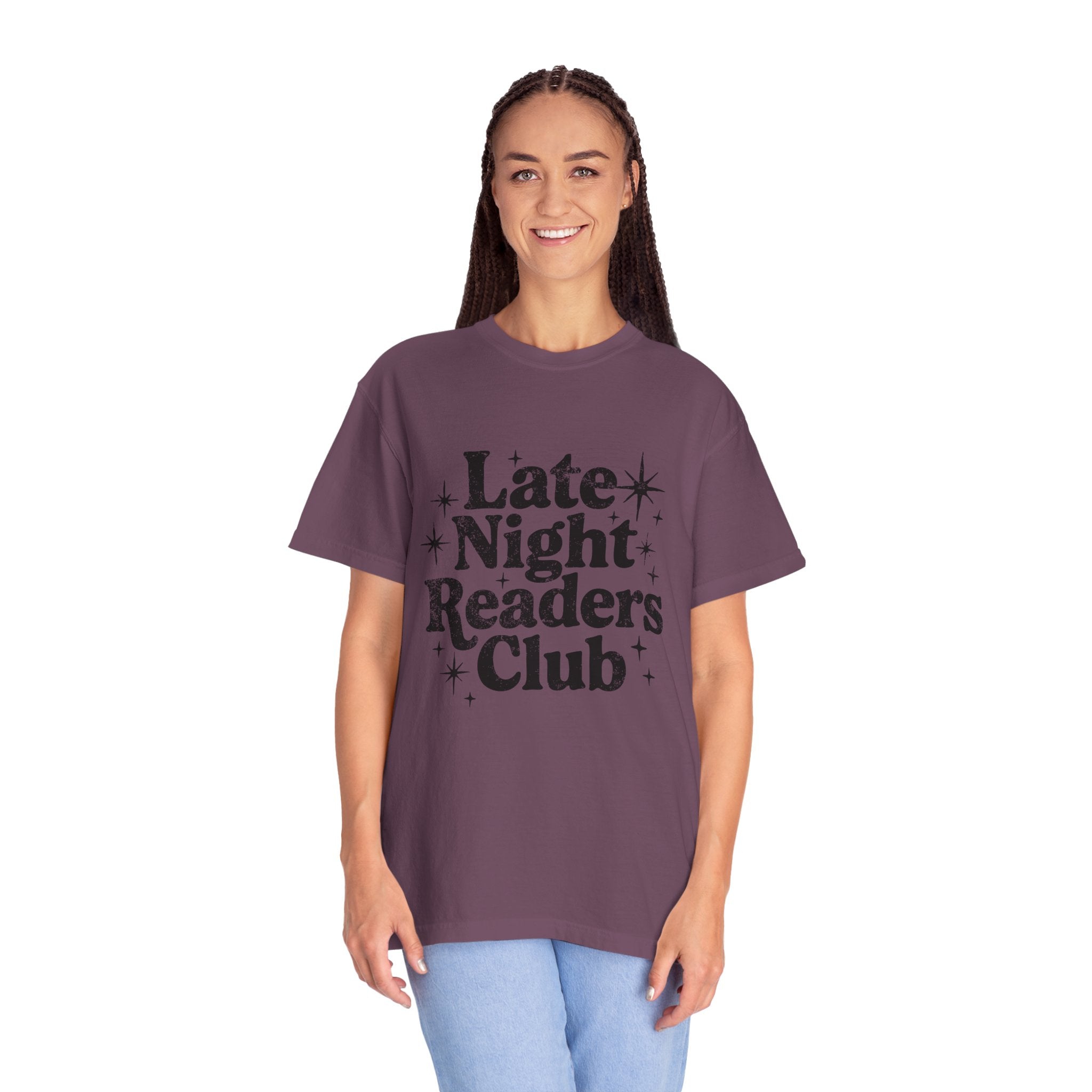Late Night Readers Club Unisex T-Shirt | Cozy Book Lover's Tee for Night Owls, Perfect Gift for Readers & Bookworms