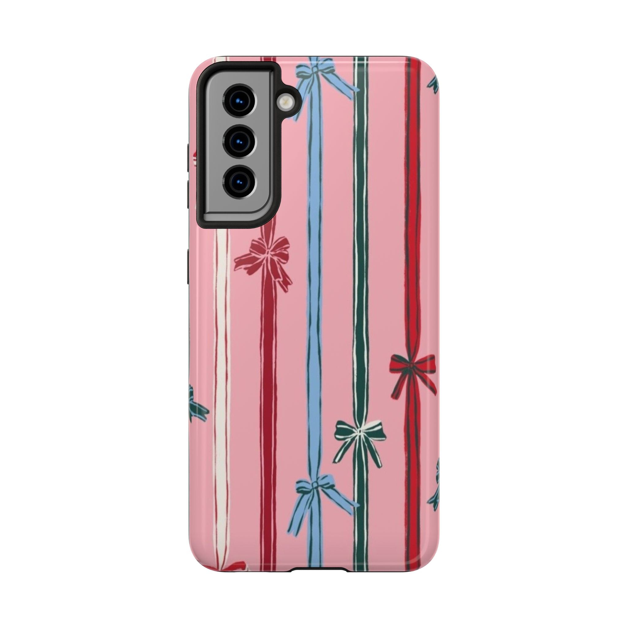 Holiday Bow Pattern Tough Phone Case