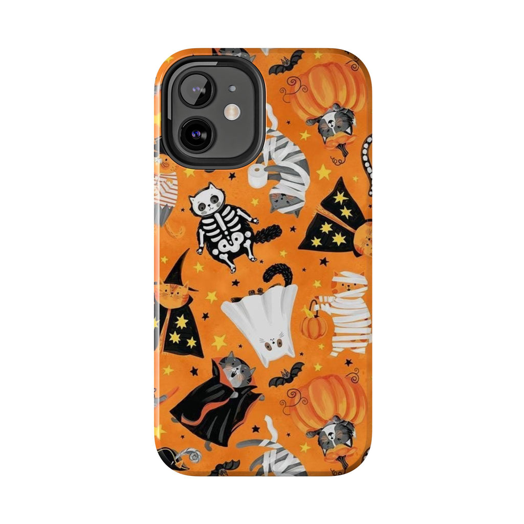Spooky-Cat Halloween Tough Phone Case
