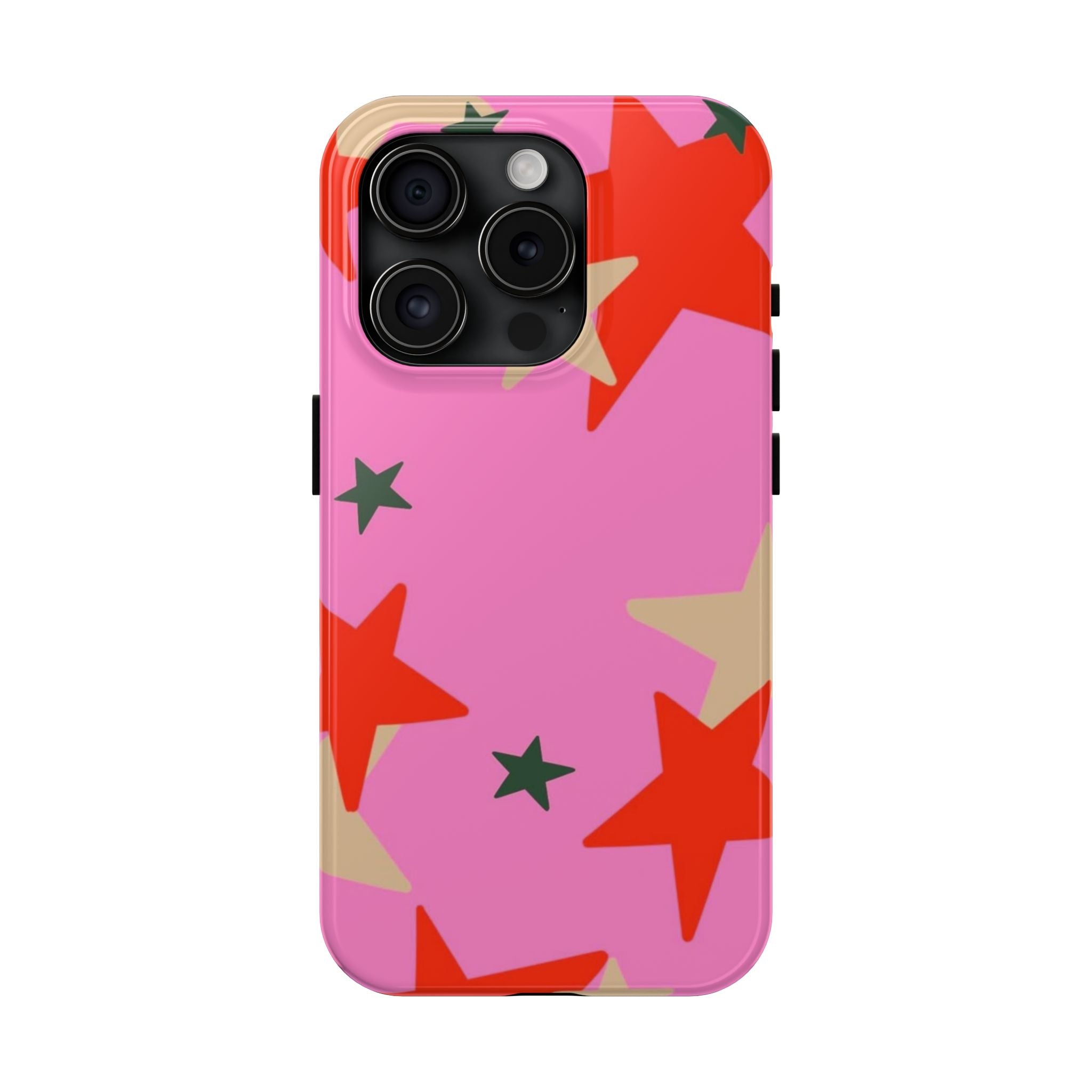 Pink Star Pattern Tough Phone Case