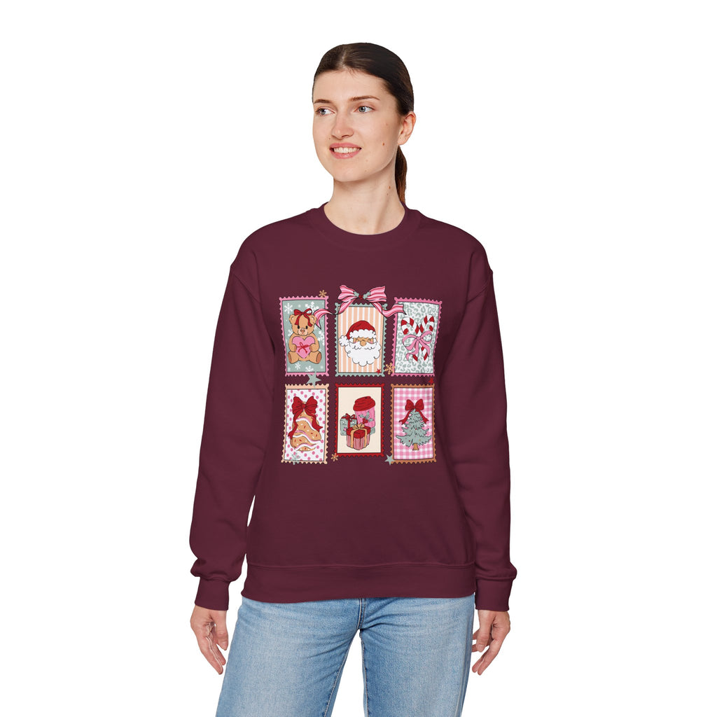 Christmas Stamp Crewneck Sweatshirt