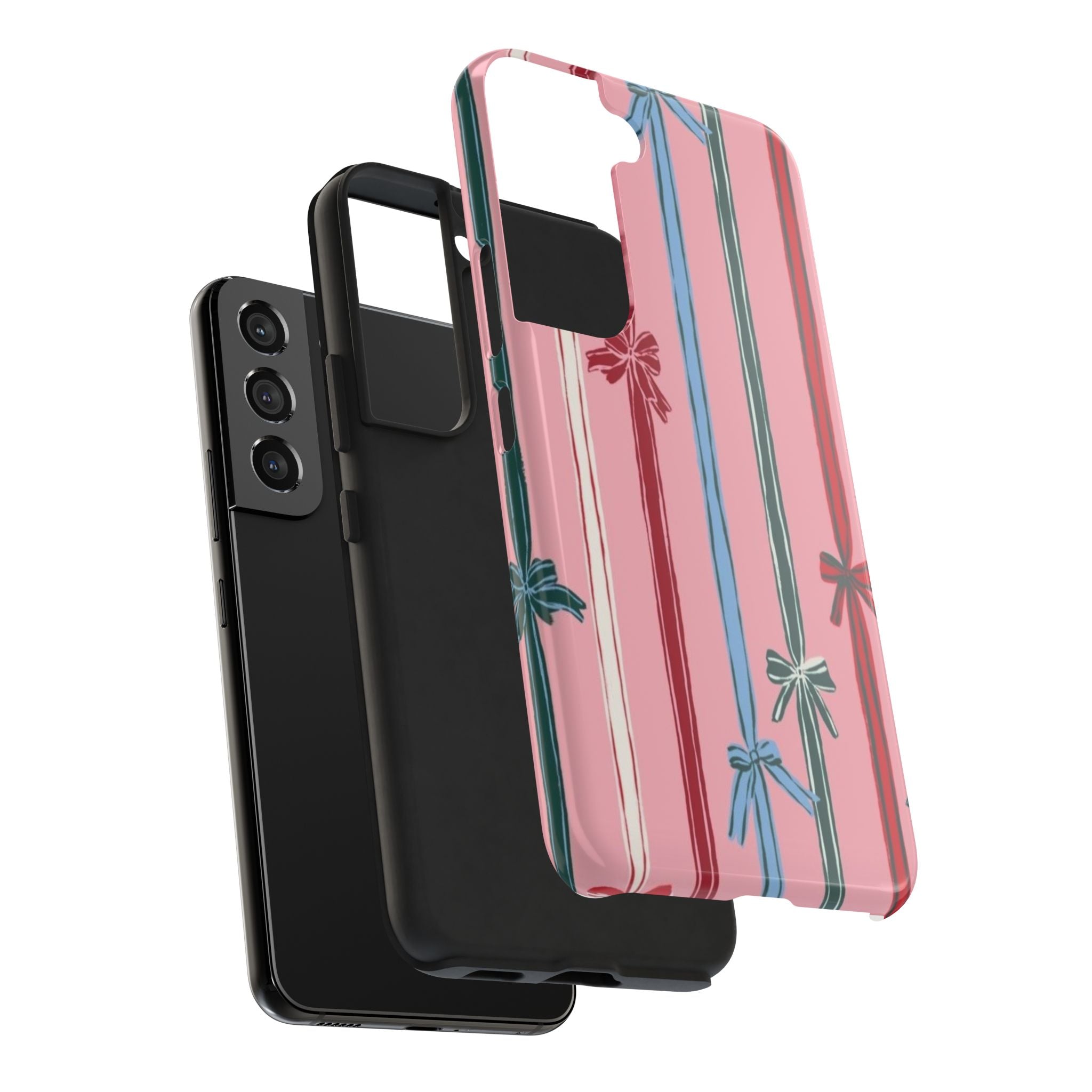 Holiday Bow Pattern Tough Phone Case