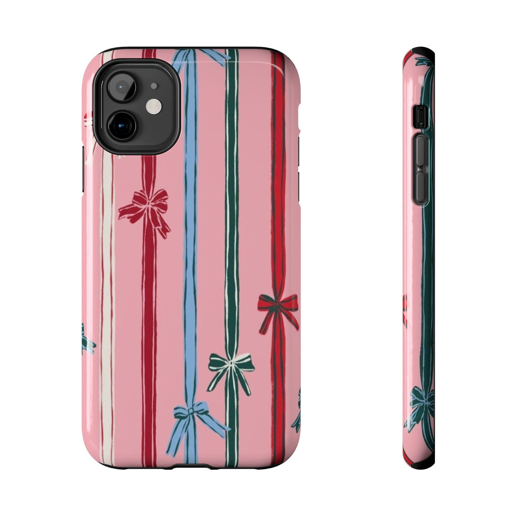Holiday Bow Pattern Tough Phone Case