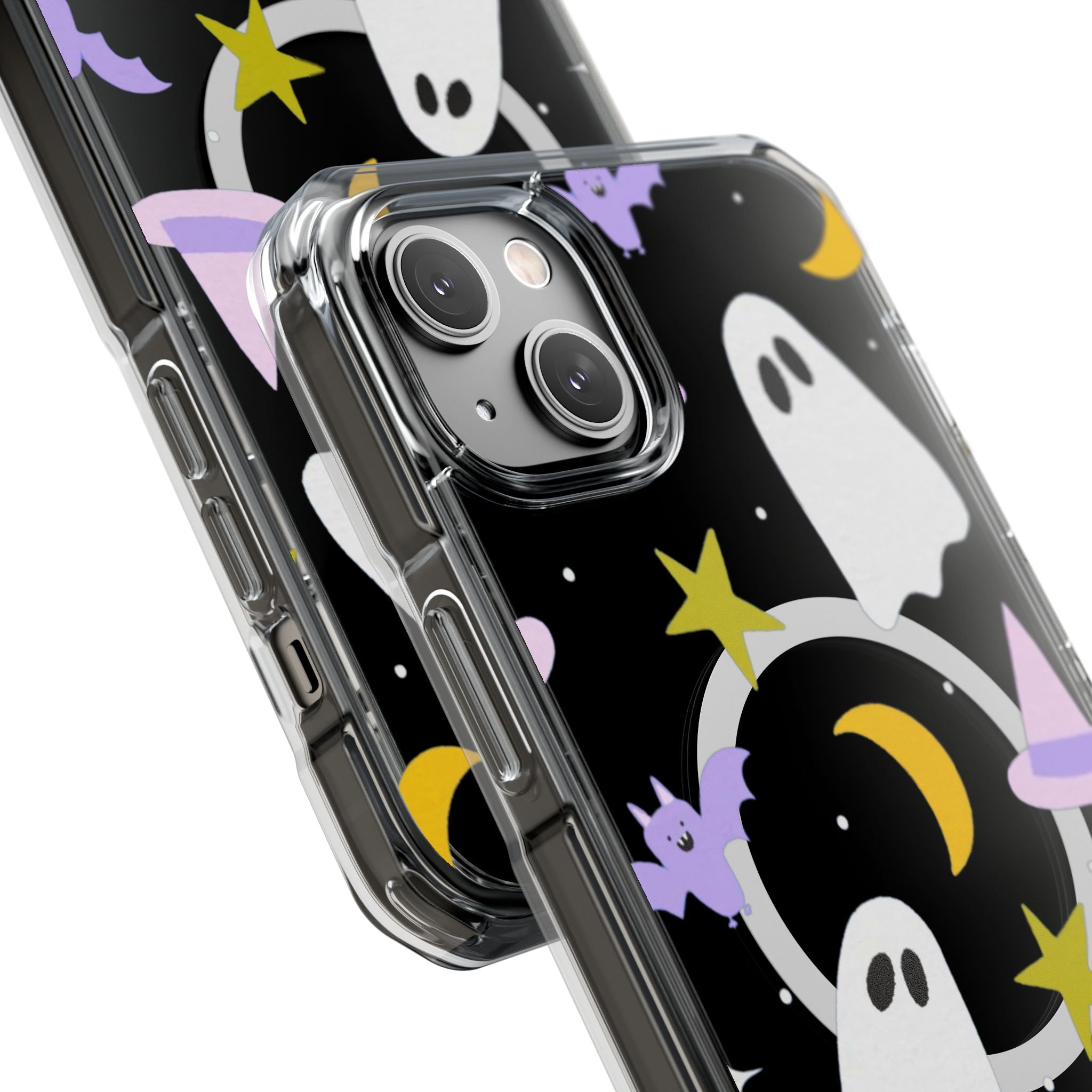 Ghost Transparent Background Magnetic Clear Impact Case