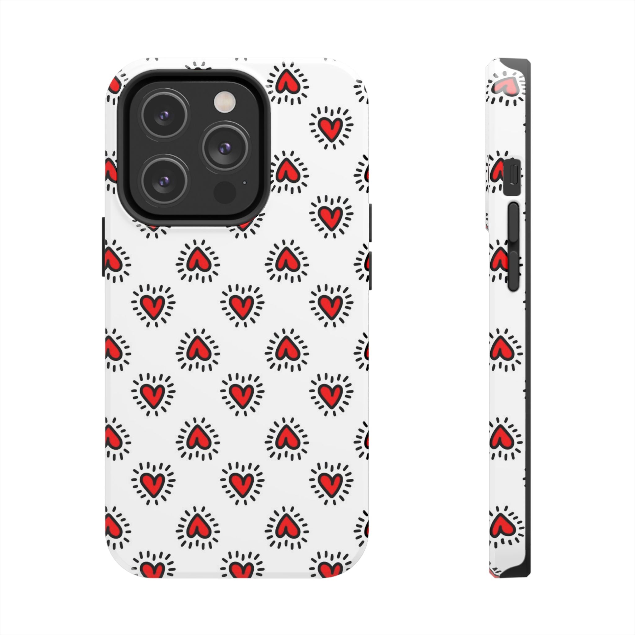 Heart Doodle Tough Phone Case