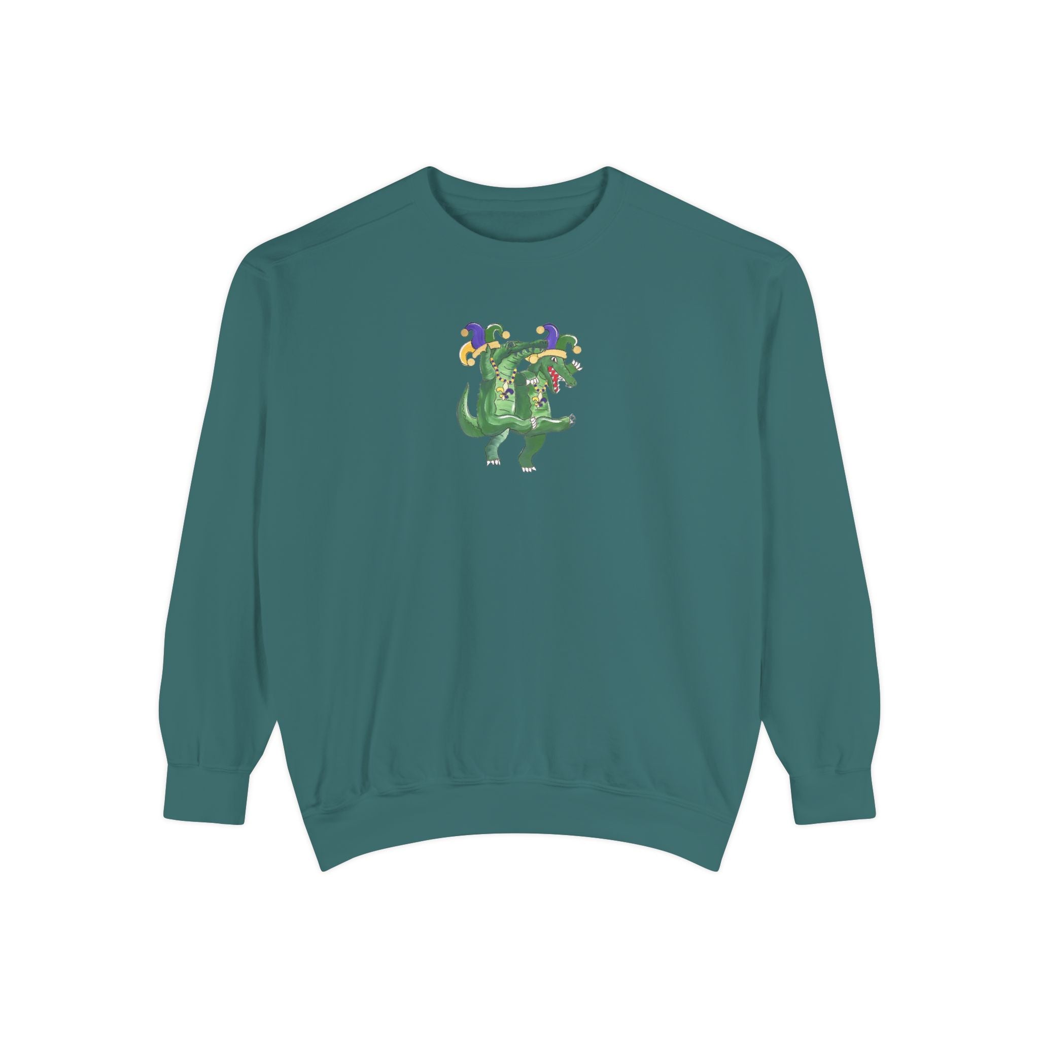 Mardi Gras Dancing Gator Crewneck Sweatshirt