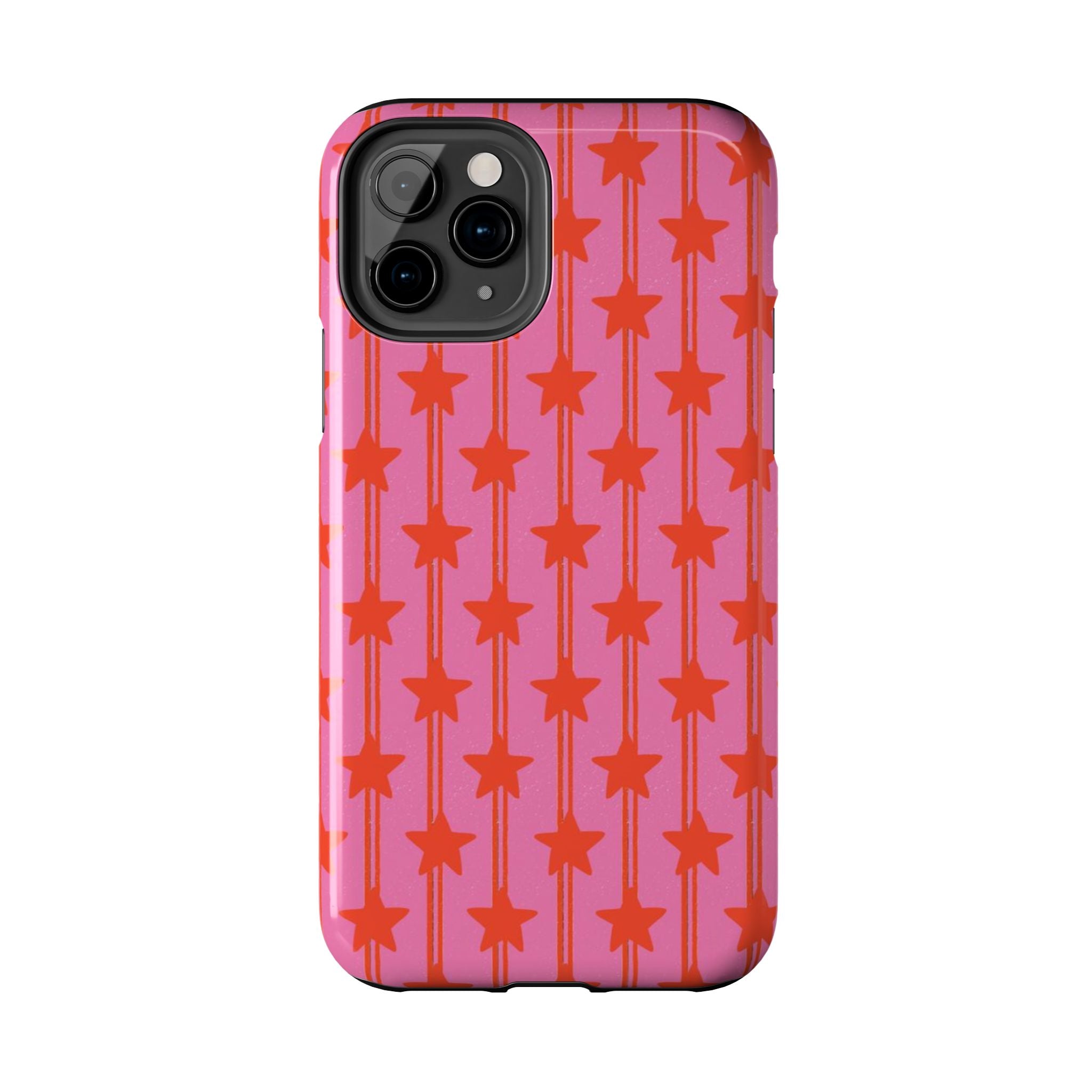 Pink Star Stripe Tough Phone Case