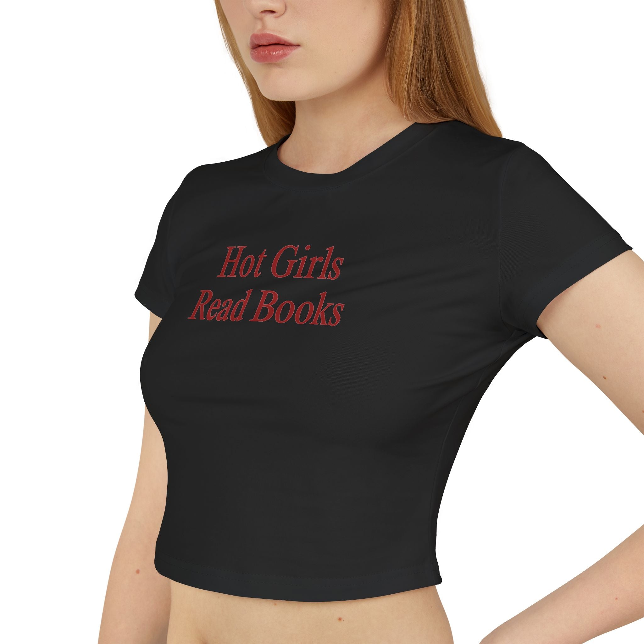 Hot Girls Read Books Women's Baby Tee