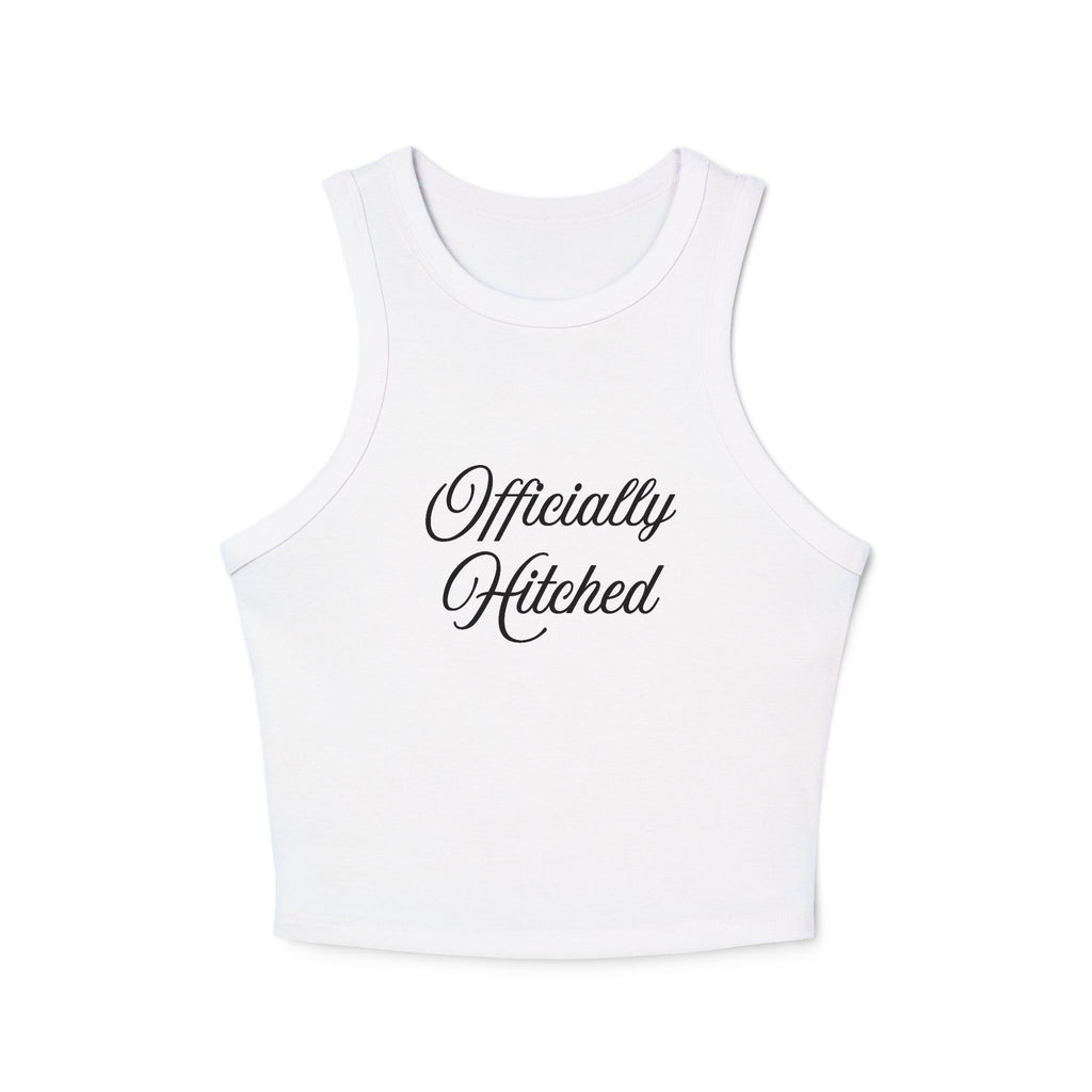 Officially Hitched Women's Micro Rib Racer Tank Top
