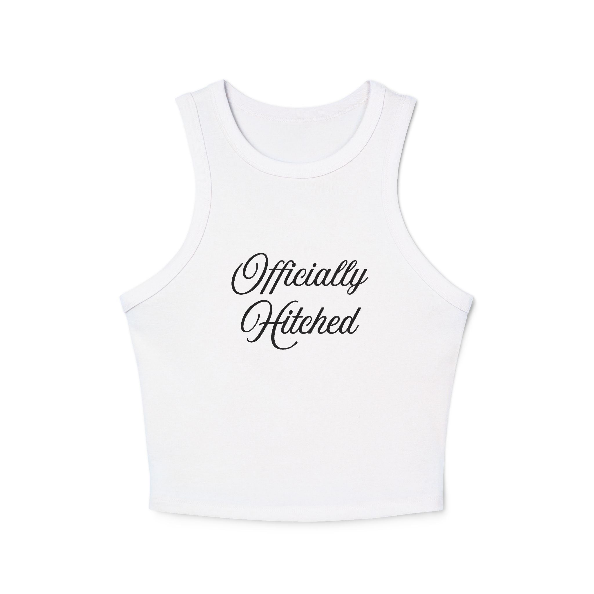 Officially Hitched Women's Micro Rib Racer Tank Top