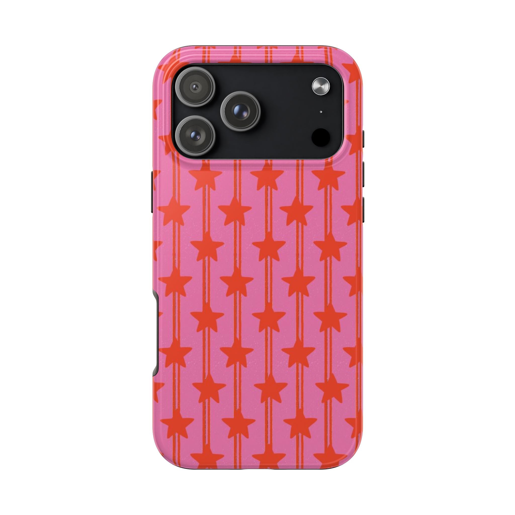 Pink Star Stripe Tough Phone Case