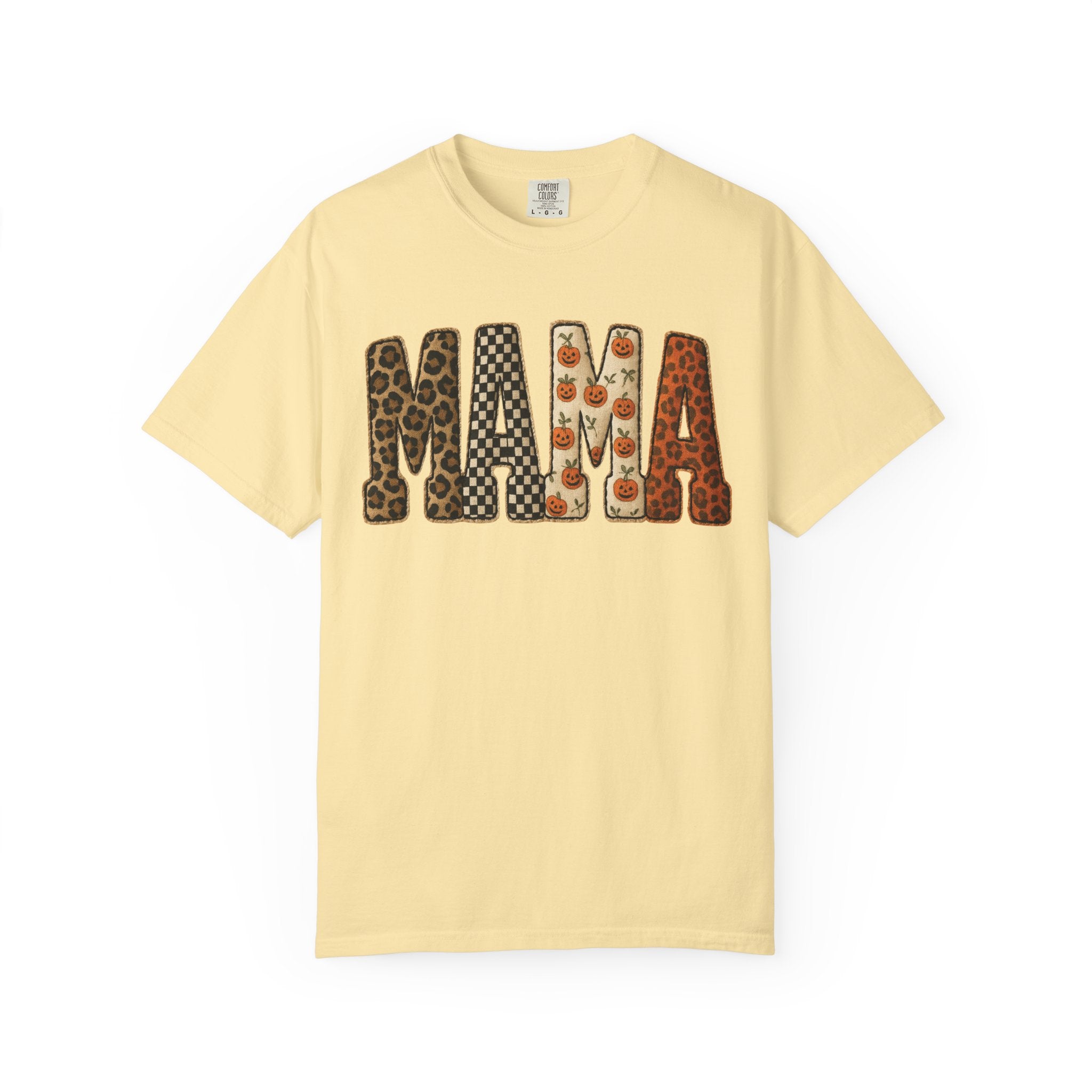 Mama Floral Garment-Dyed T-Shirt, Cute Gift for Moms, Casual Wear, Mother's Day, Family Celebrations, Everyday Comfort