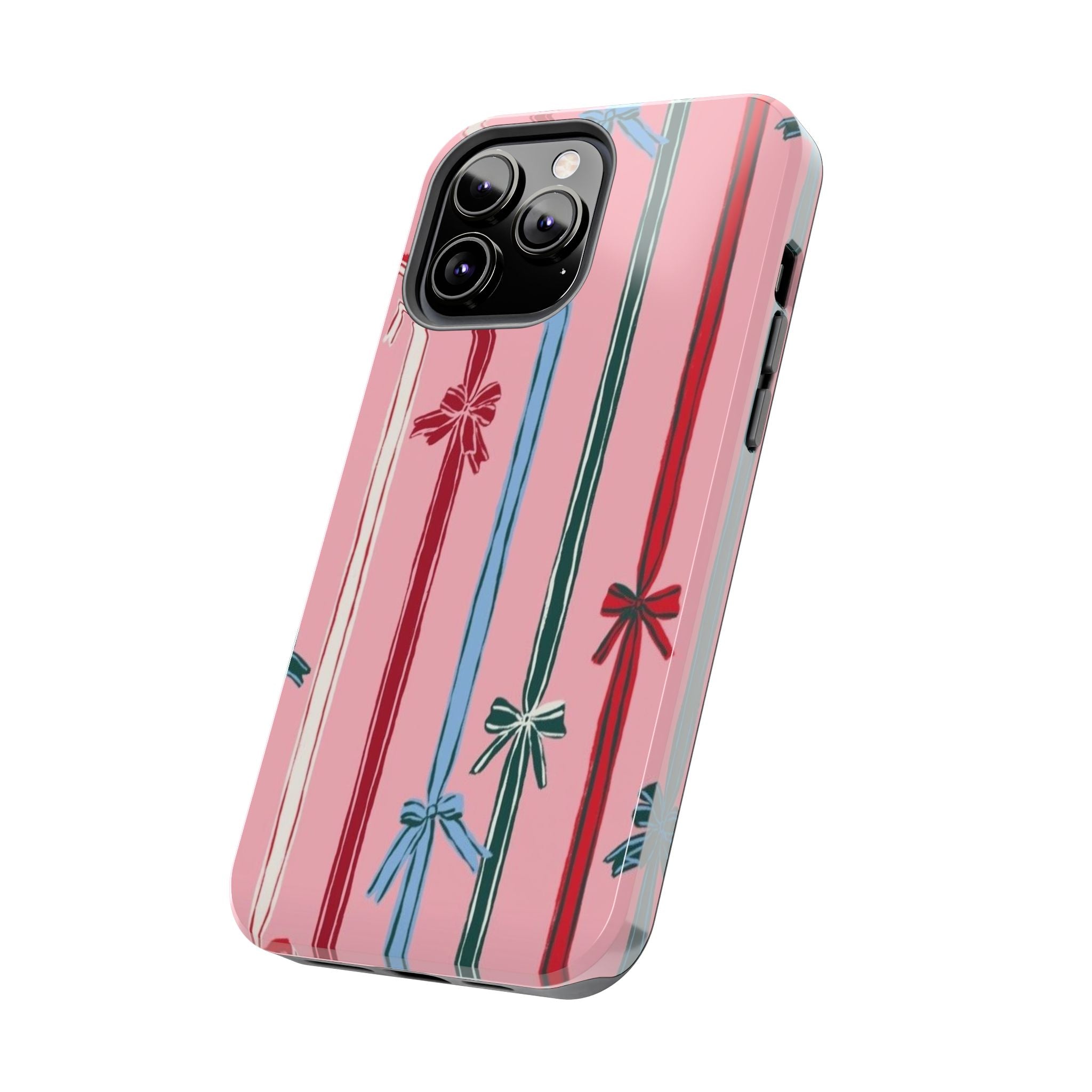Holiday Bow Pattern Tough Phone Case
