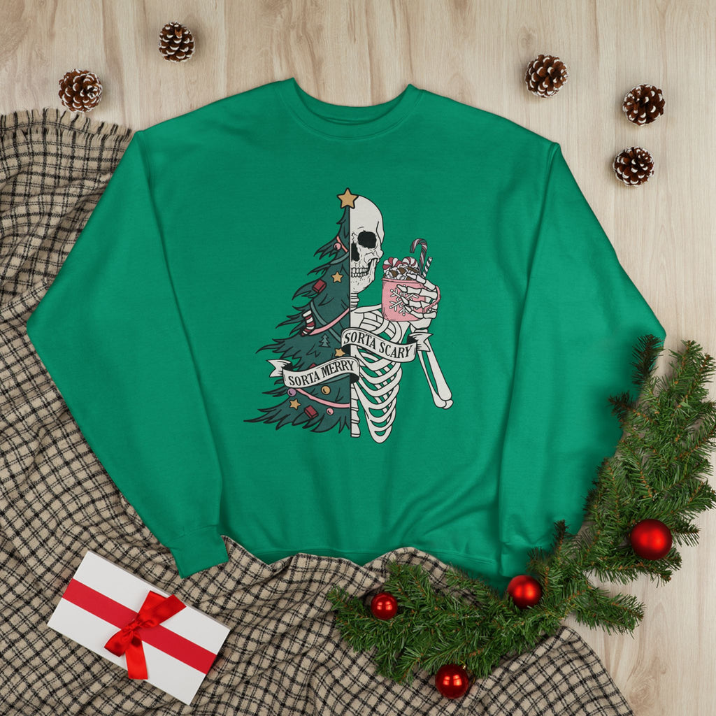 Grunge Christmas Crewneck Sweatshirt