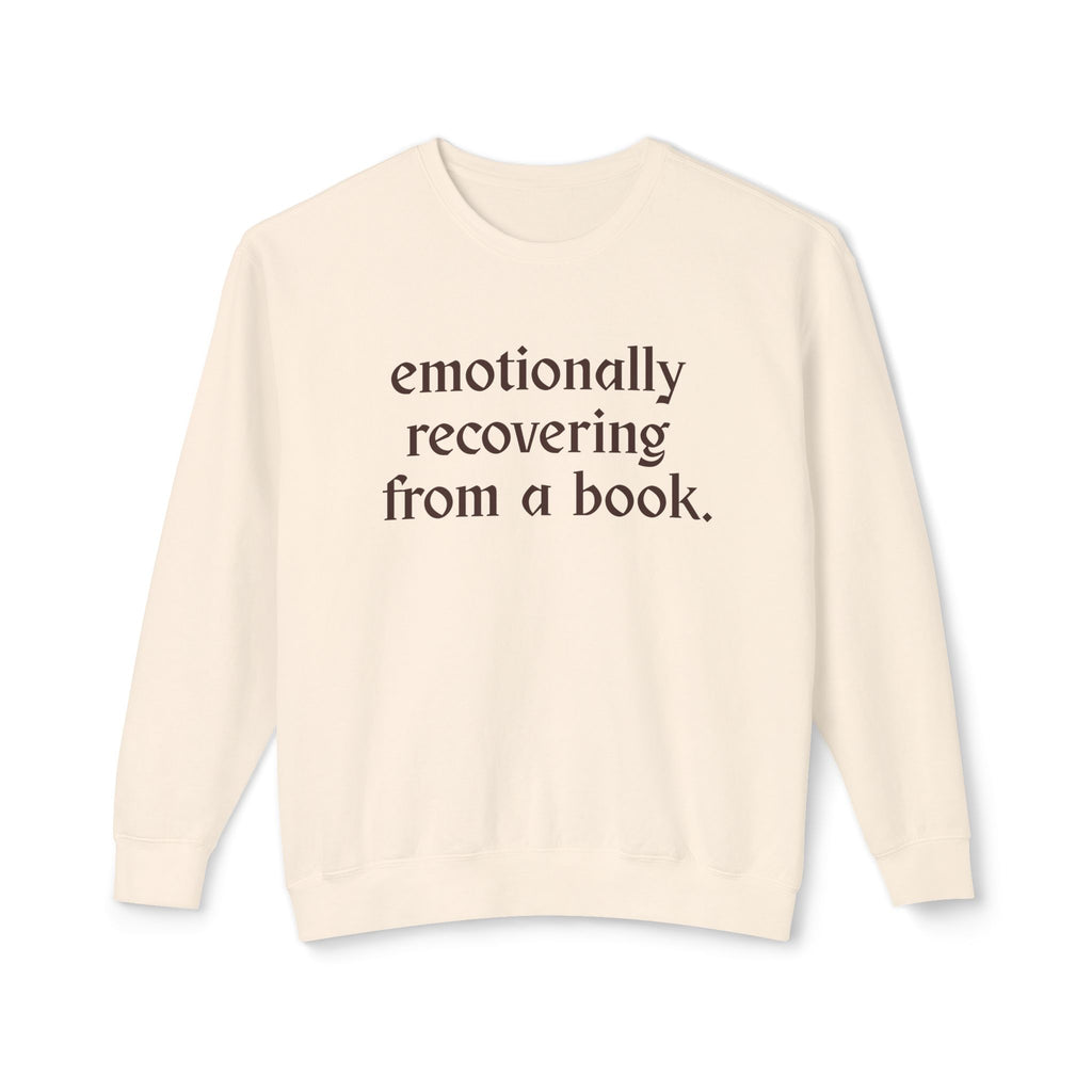 Emotional Recovery Book Girl Crewneck Sweatshirt