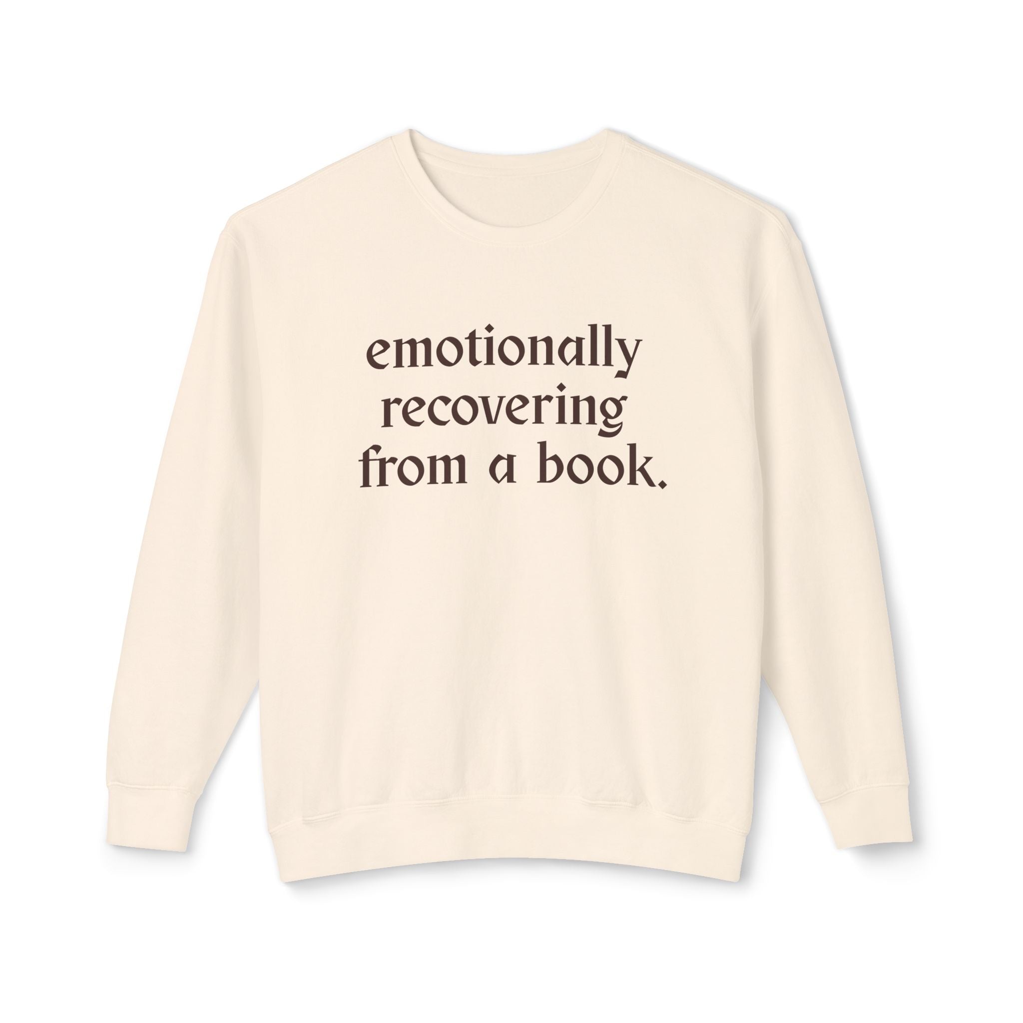 Emotional Recovery Book Girl Crewneck Sweatshirt