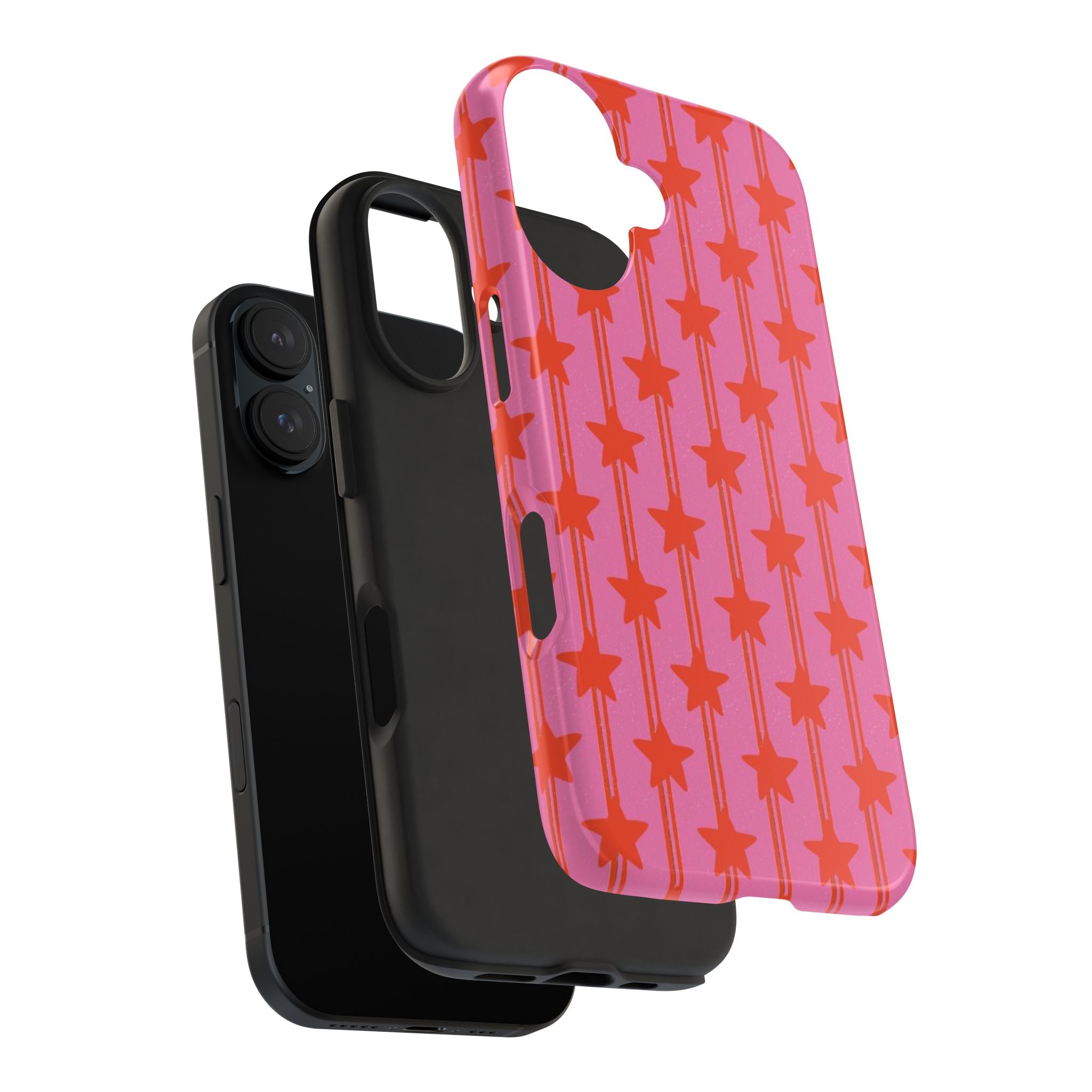 Pink Star Stripe Tough Phone Case