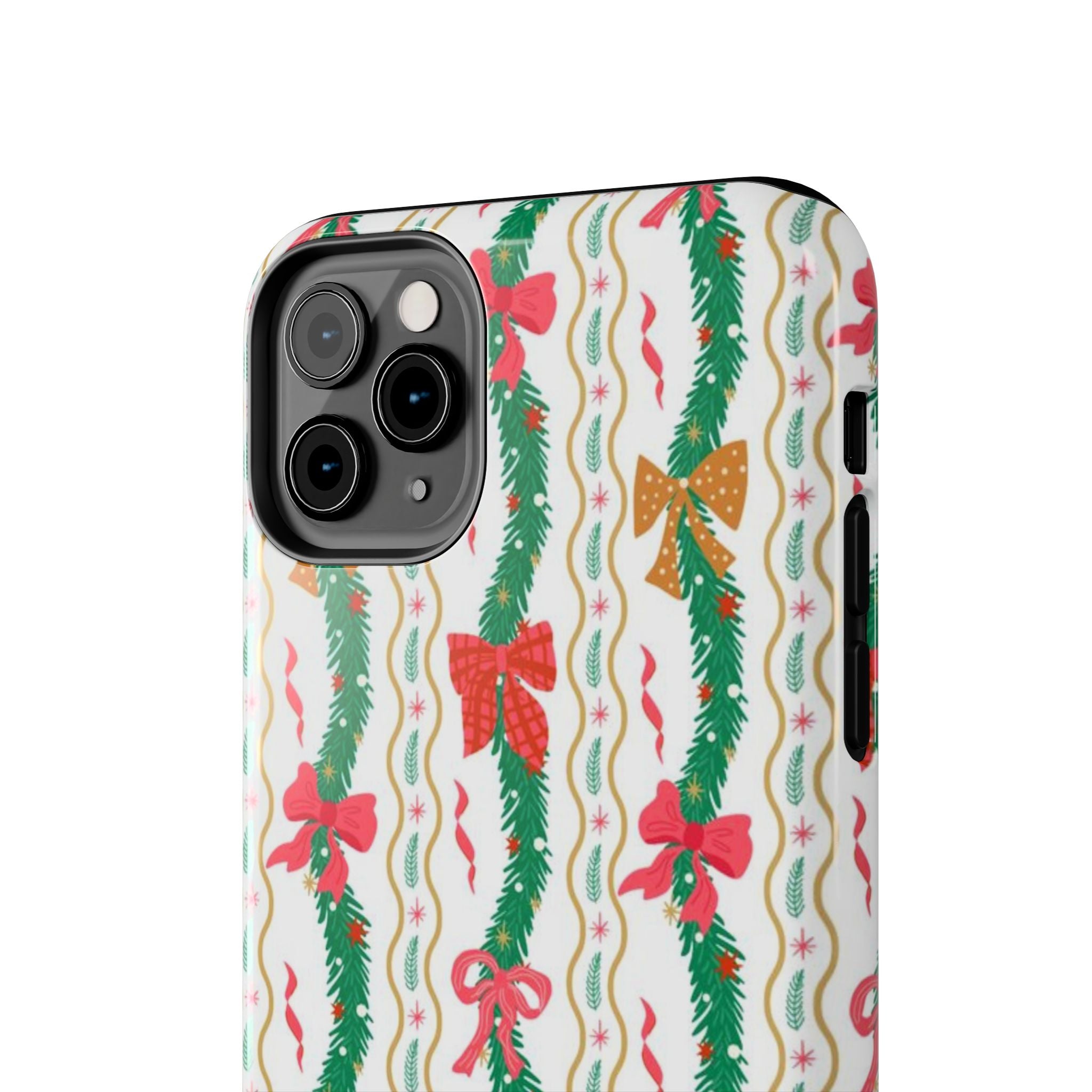 Festive Holiday Phone Cases with Cheerful Bows