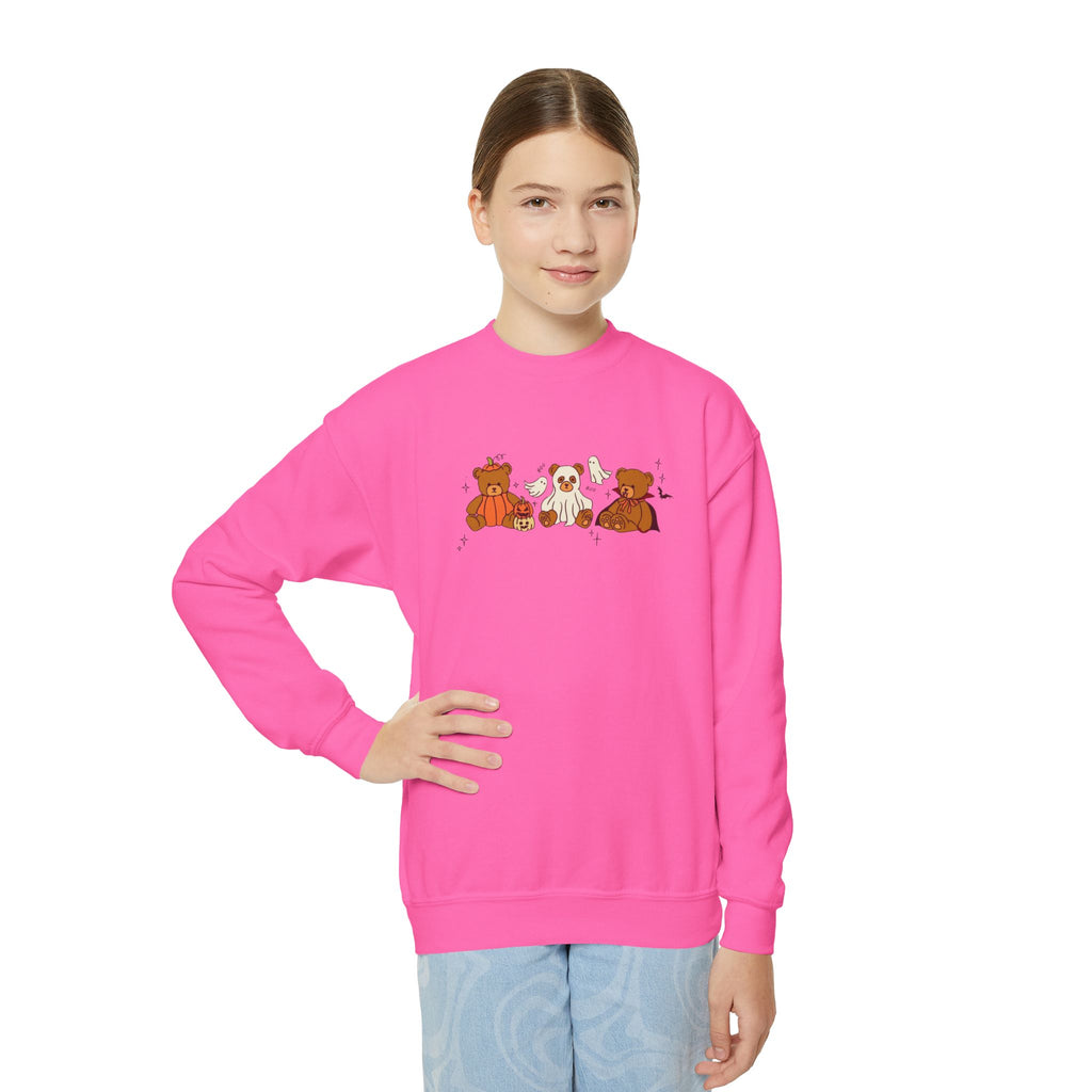 Cozy Bear Family Youth Crewneck Sweatshirt