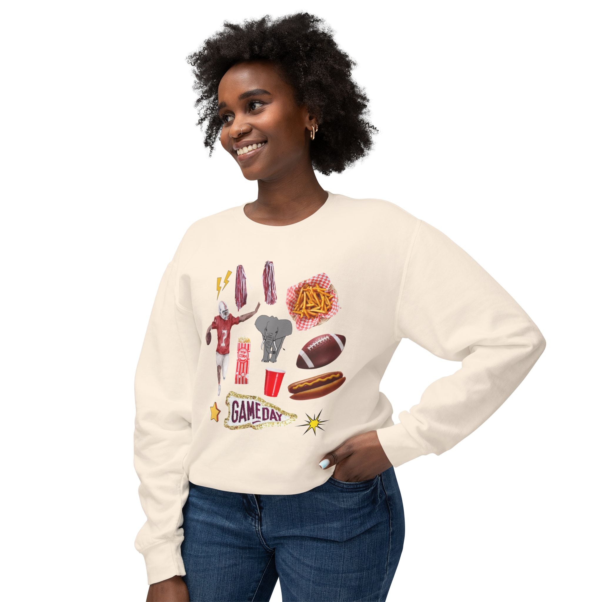 Bama Game Day Lightweight Crewneck Sweatshirt