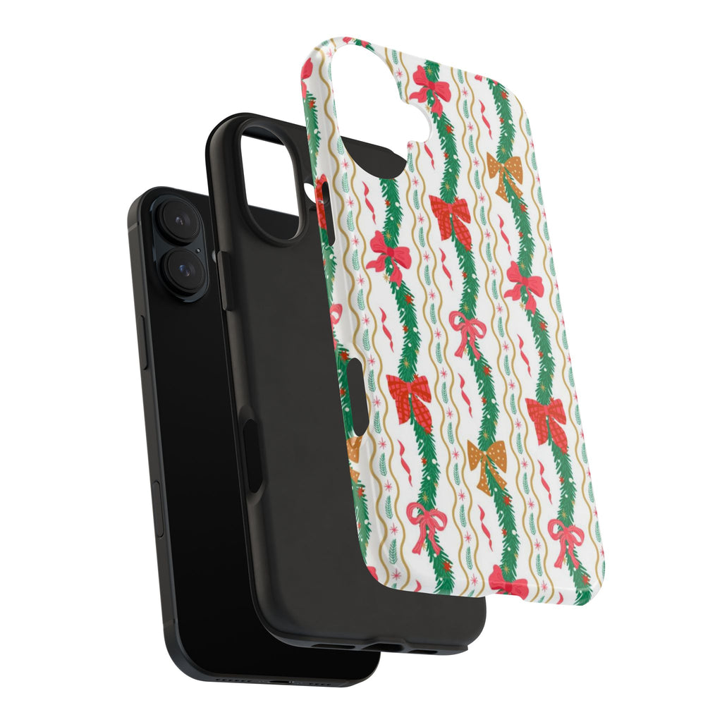 Festive Holiday Phone Cases with Cheerful Bows