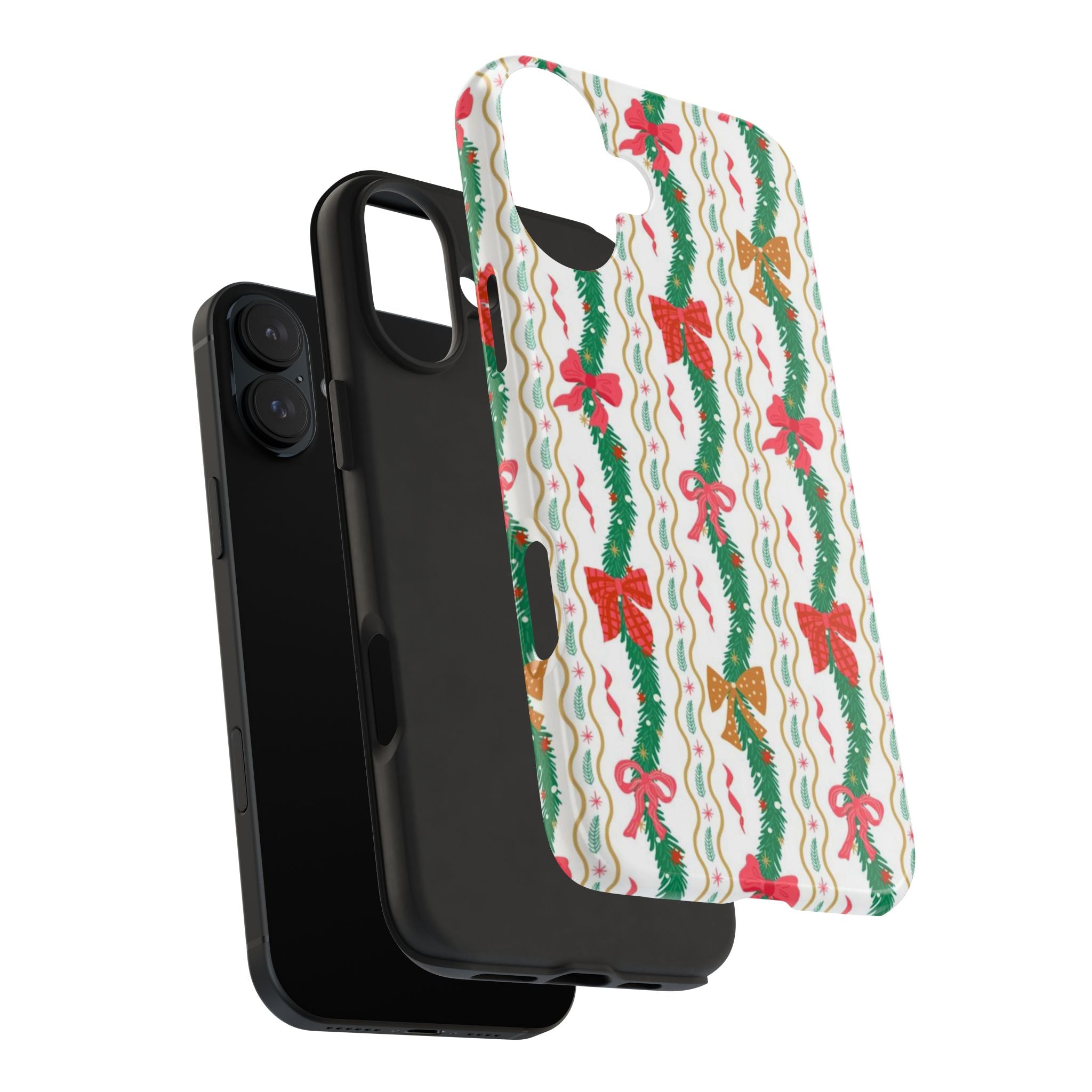 Festive Holiday Phone Cases with Cheerful Bows