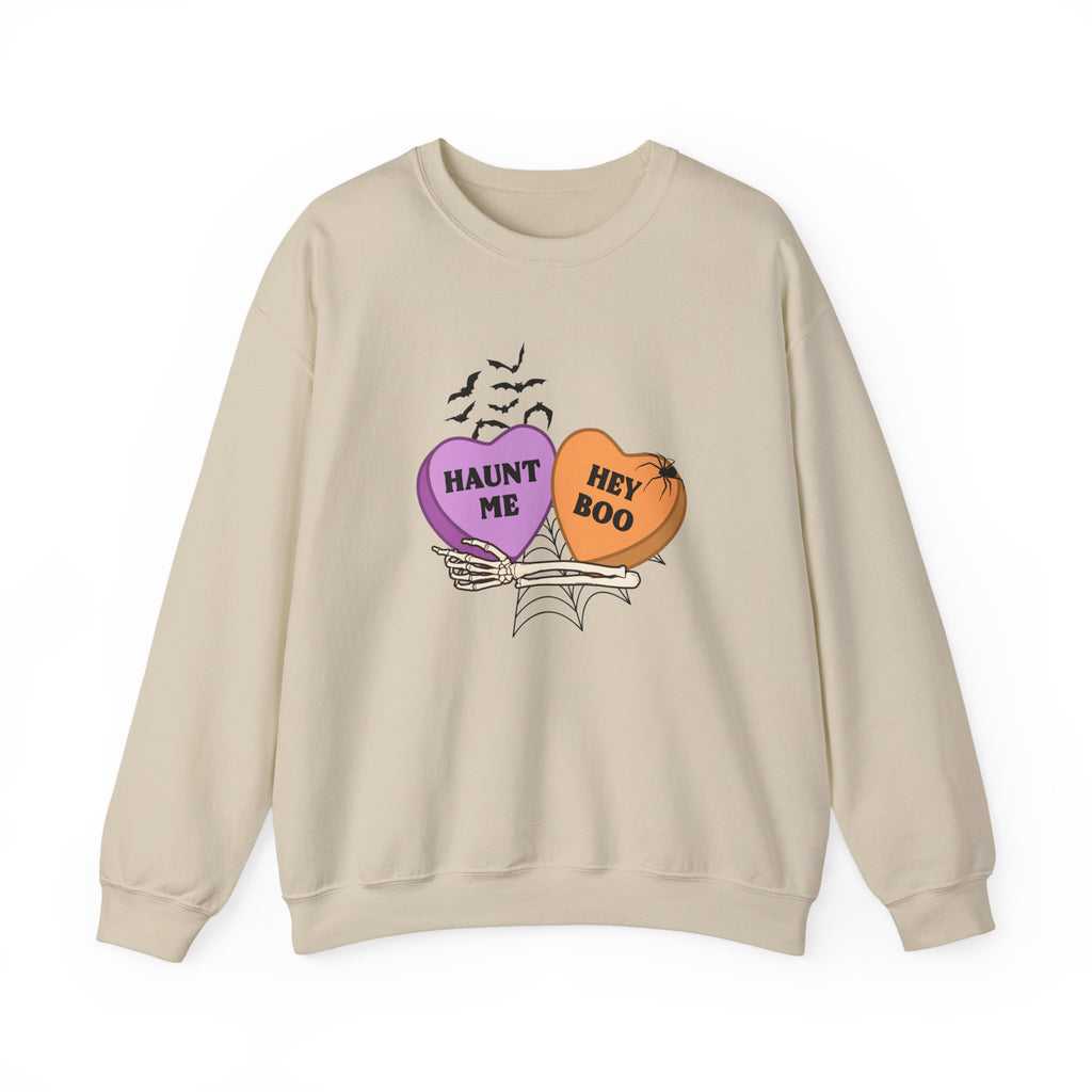 Halloween Candy Heart Crewneck Sweatshirt