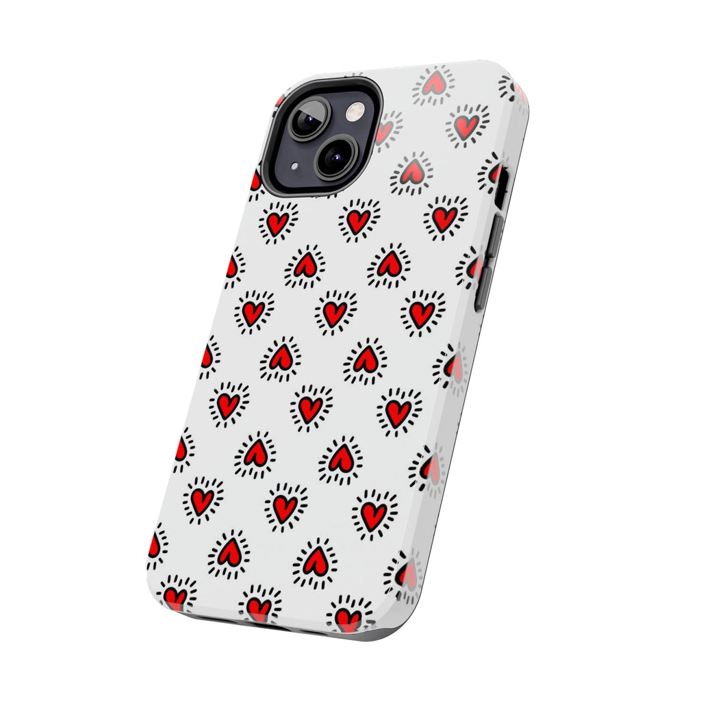Heart Doodle Tough Phone Case