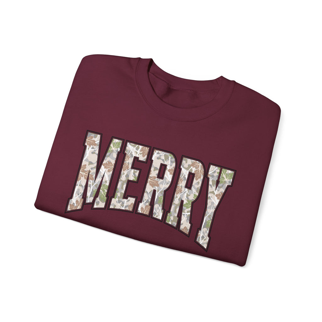 Merry Floral Crewneck Sweatshirt for the Holidays