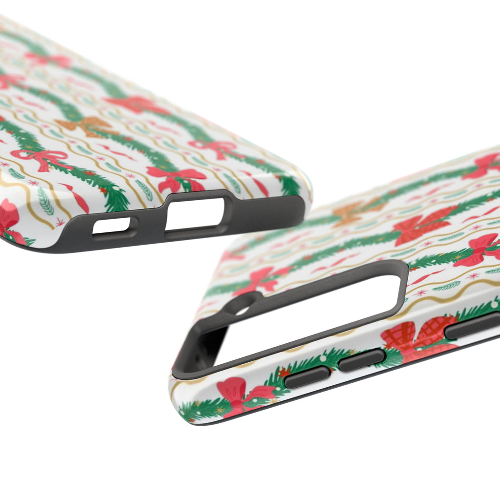 Festive Holiday Phone Cases with Cheerful Bows