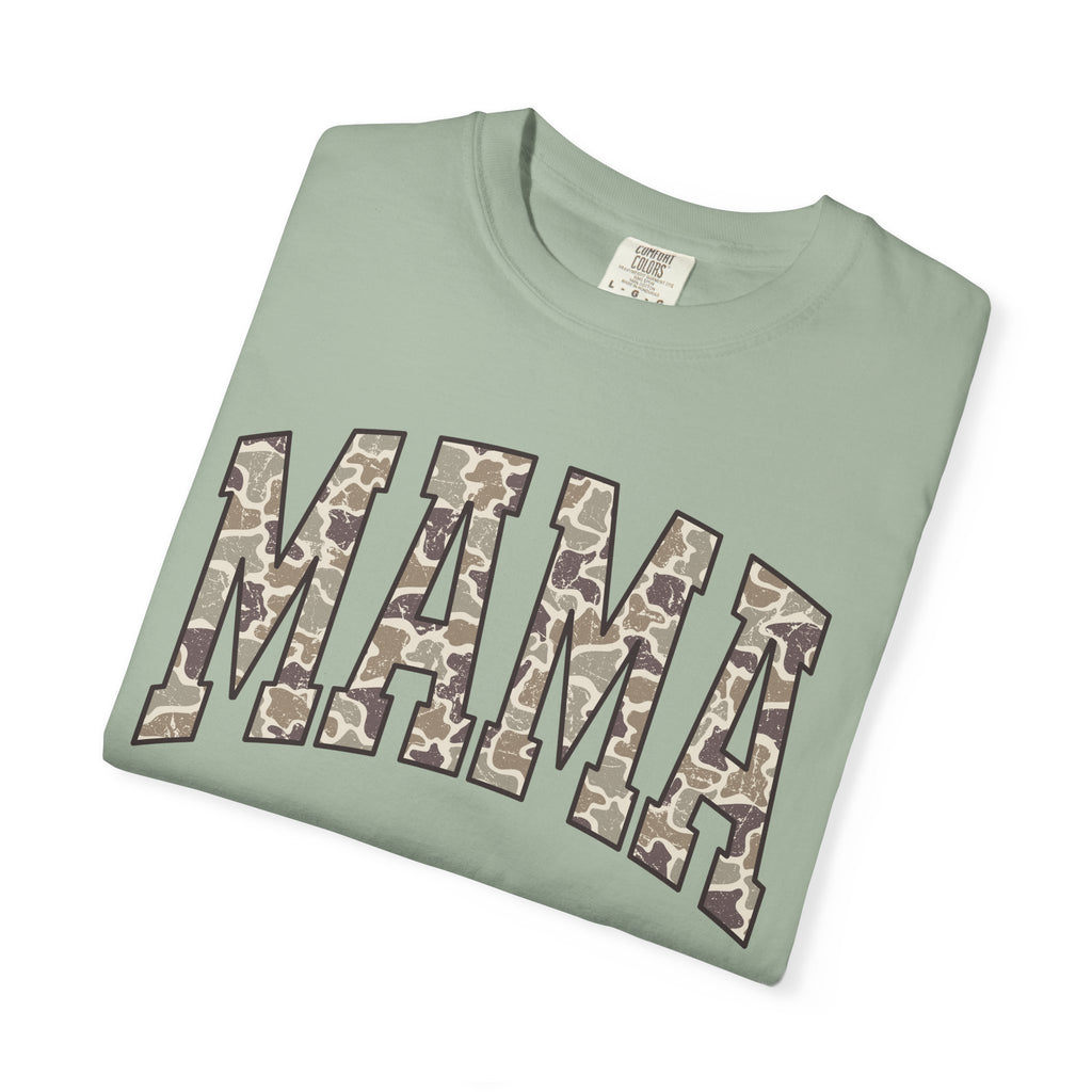 Camo Mama T-Shirt, Perfect Gift for Moms, Casual Everyday Wear, Summer Fashion, Great for Mother's Day