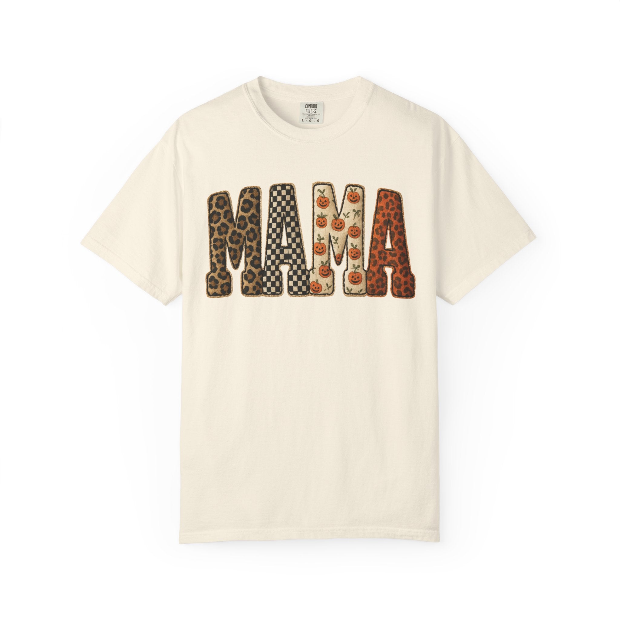 Mama Floral Garment-Dyed T-Shirt, Cute Gift for Moms, Casual Wear, Mother's Day, Family Celebrations, Everyday Comfort