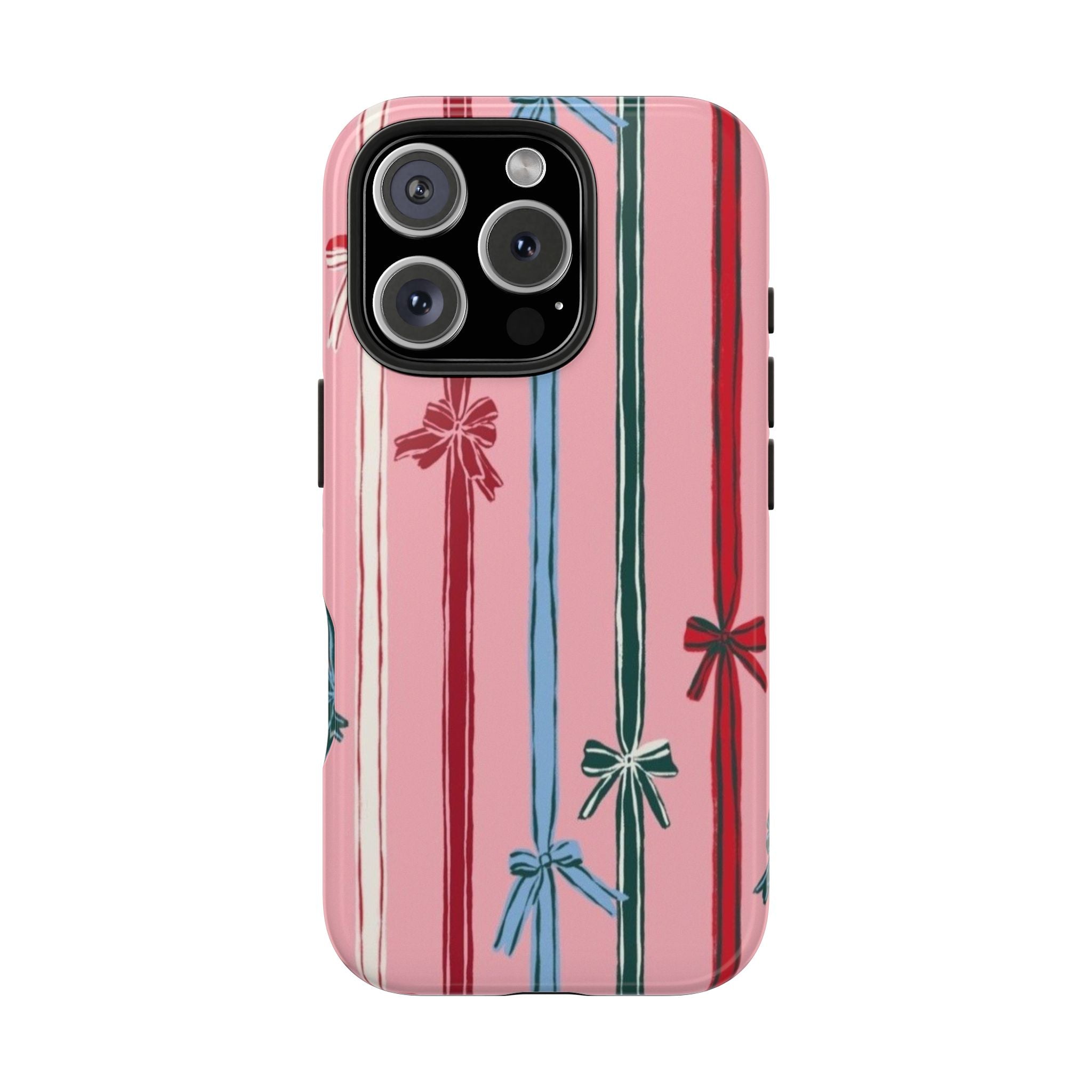 Holiday Bow Pattern Tough Phone Case