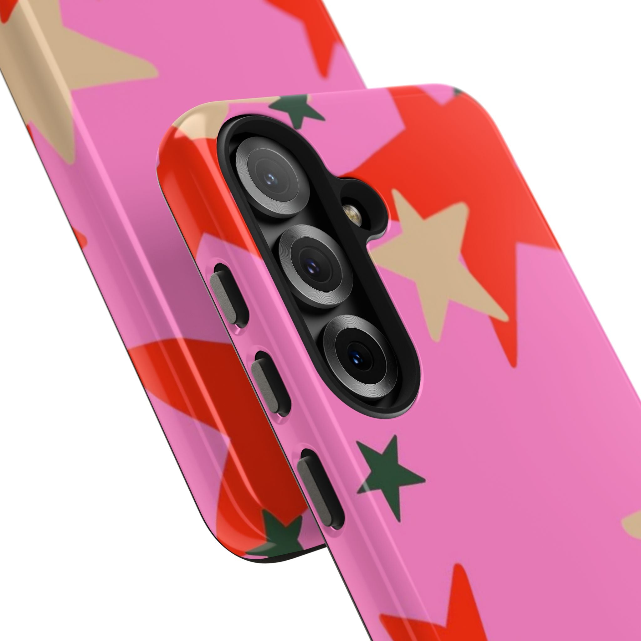 Pink Star Pattern Tough Phone Case