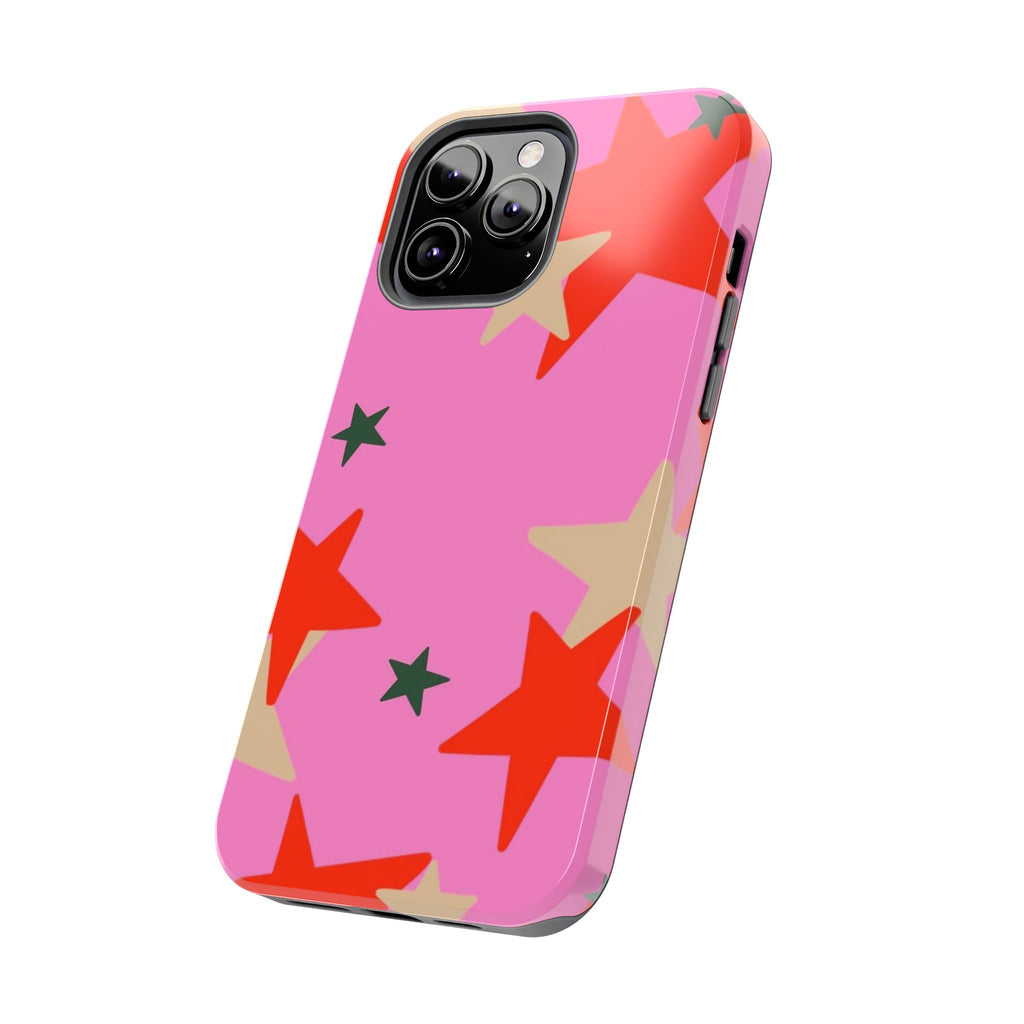 Pink Star Pattern Tough Phone Case