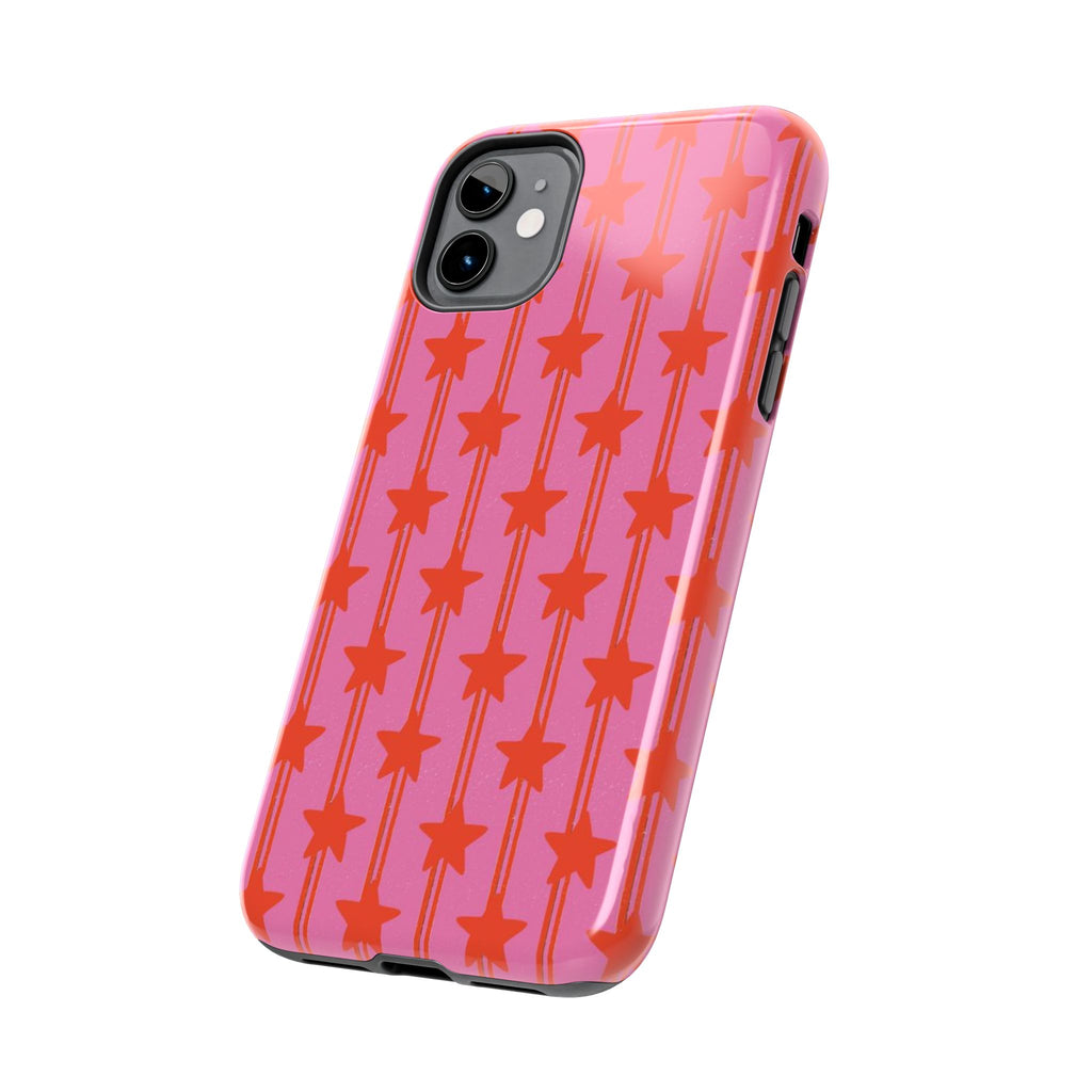 Pink Star Stripe Tough Phone Case