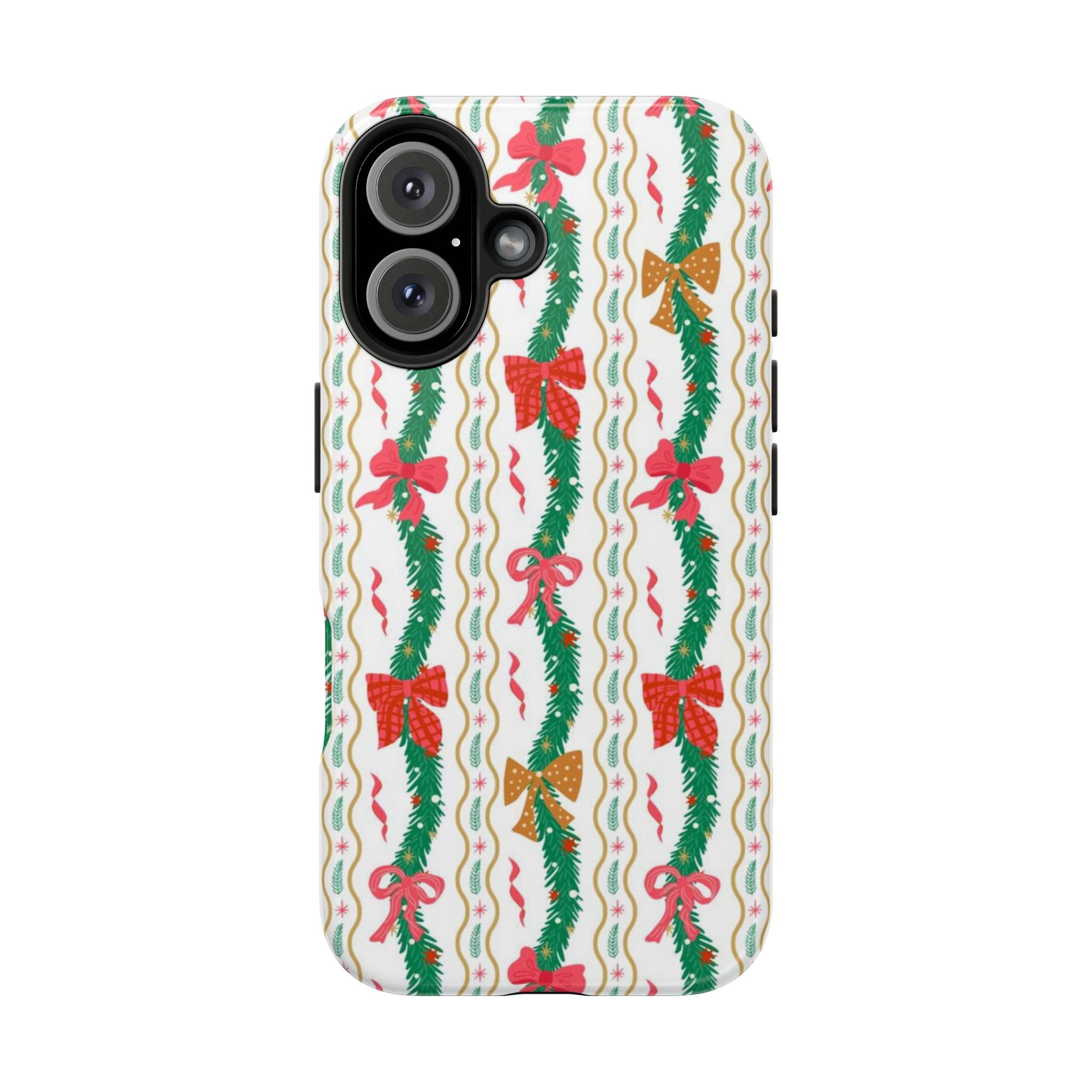 Festive Holiday Phone Cases with Cheerful Bows