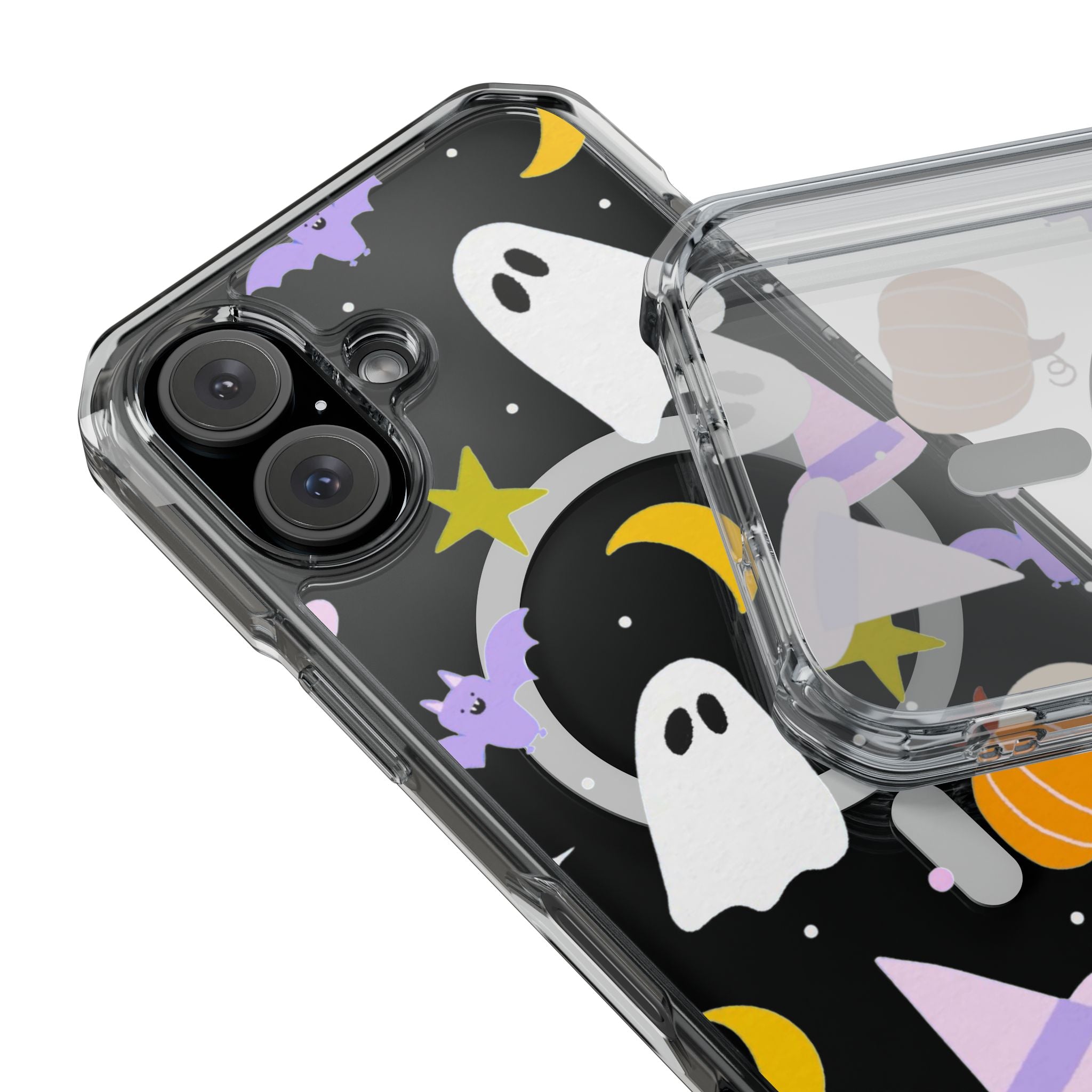 Ghost Transparent Background Magnetic Clear Impact Case