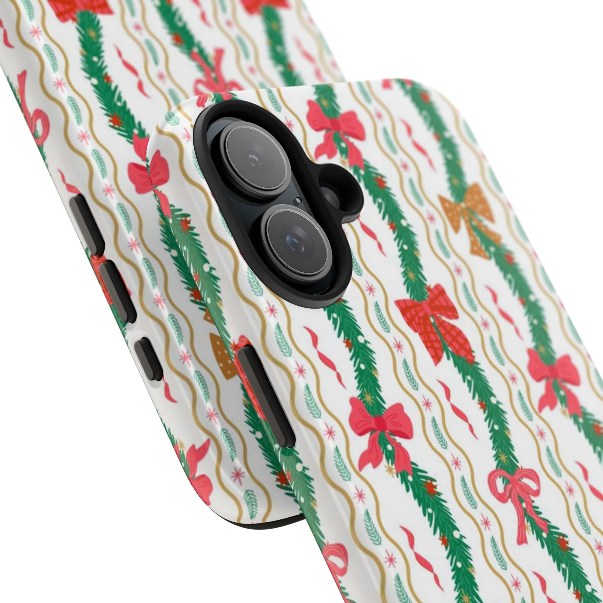 Festive Holiday Phone Cases with Cheerful Bows