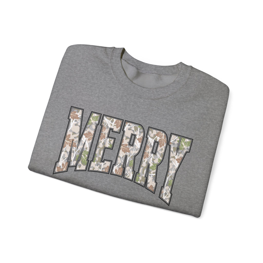 Merry Floral Crewneck Sweatshirt for the Holidays