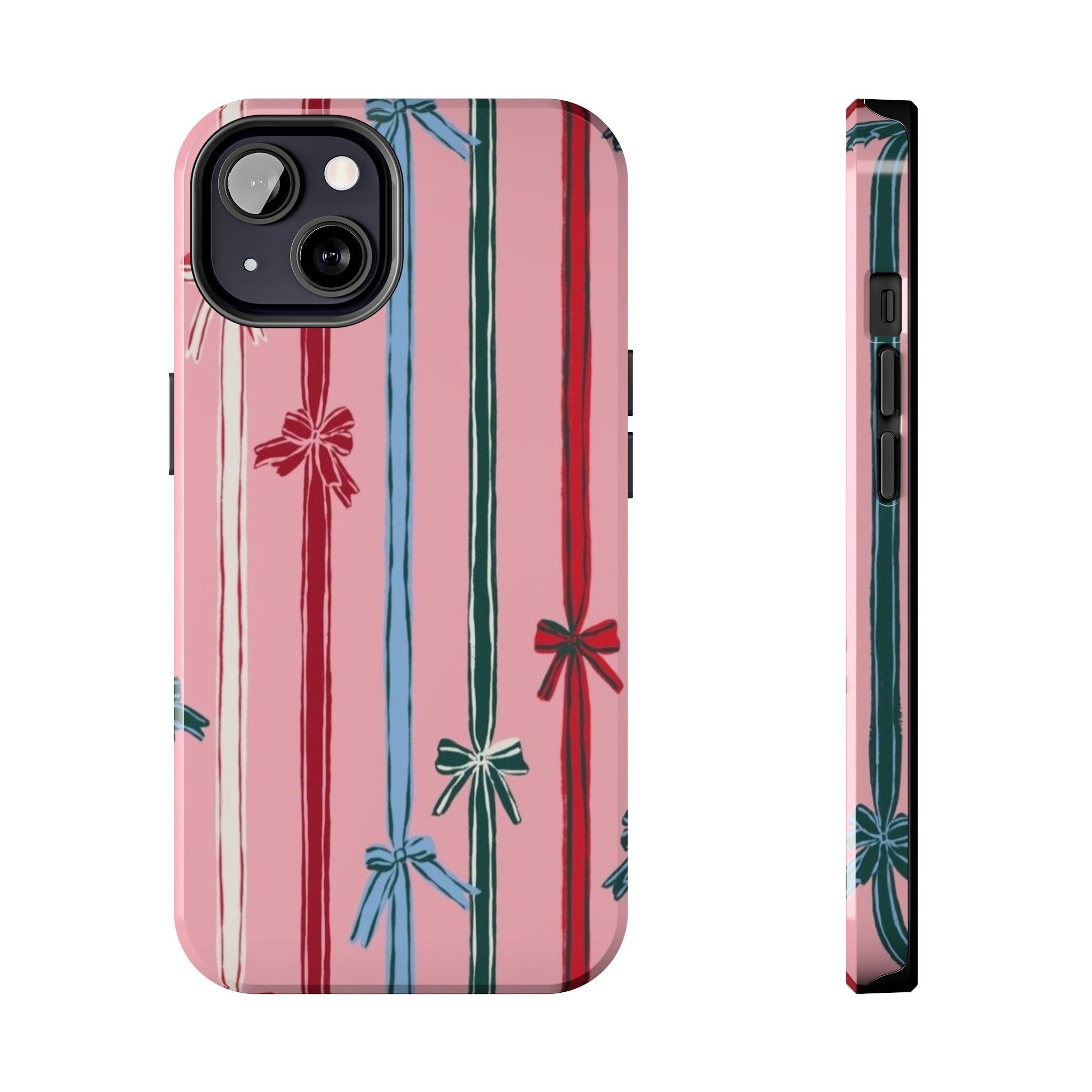 Holiday Bow Pattern Tough Phone Case