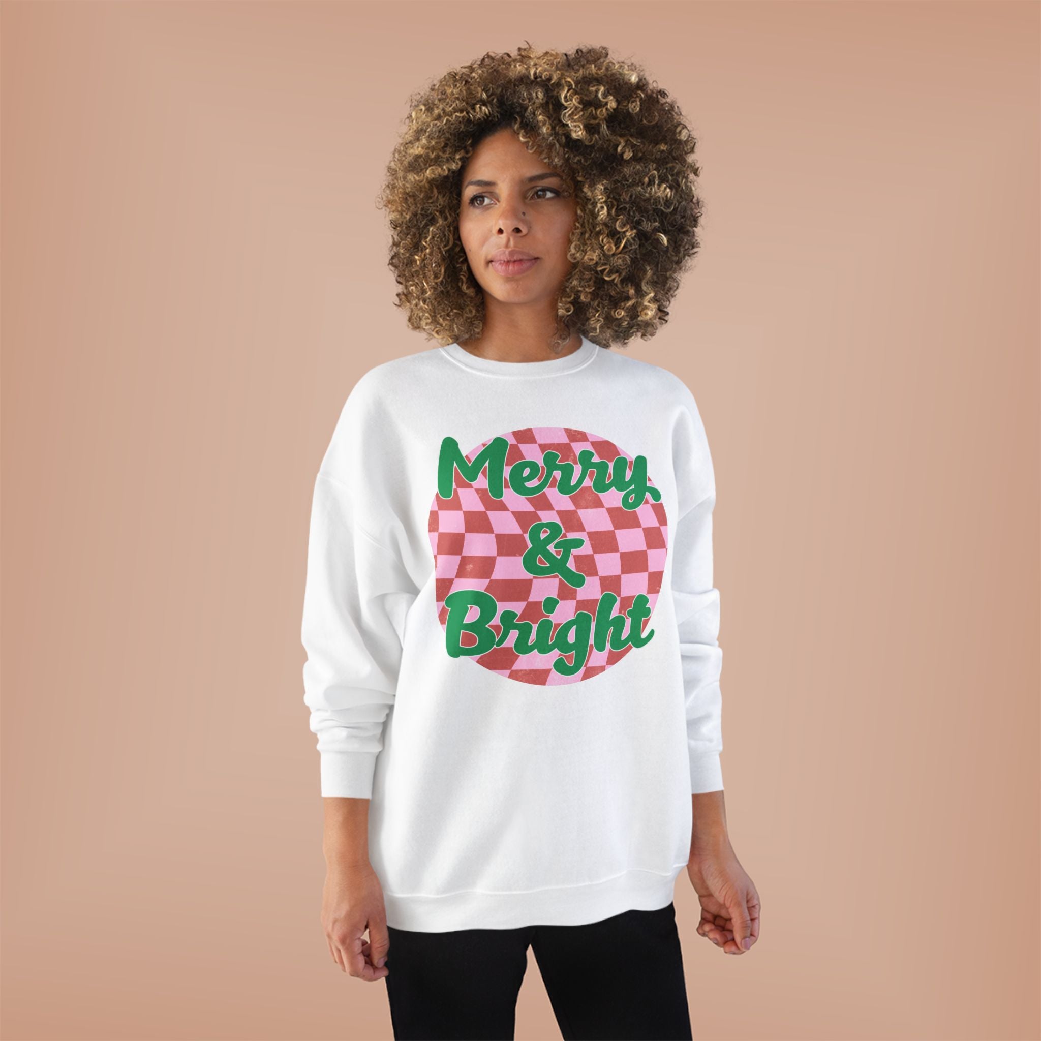 Merry & Bright Eco-Friendly Crewneck Sweatshirt