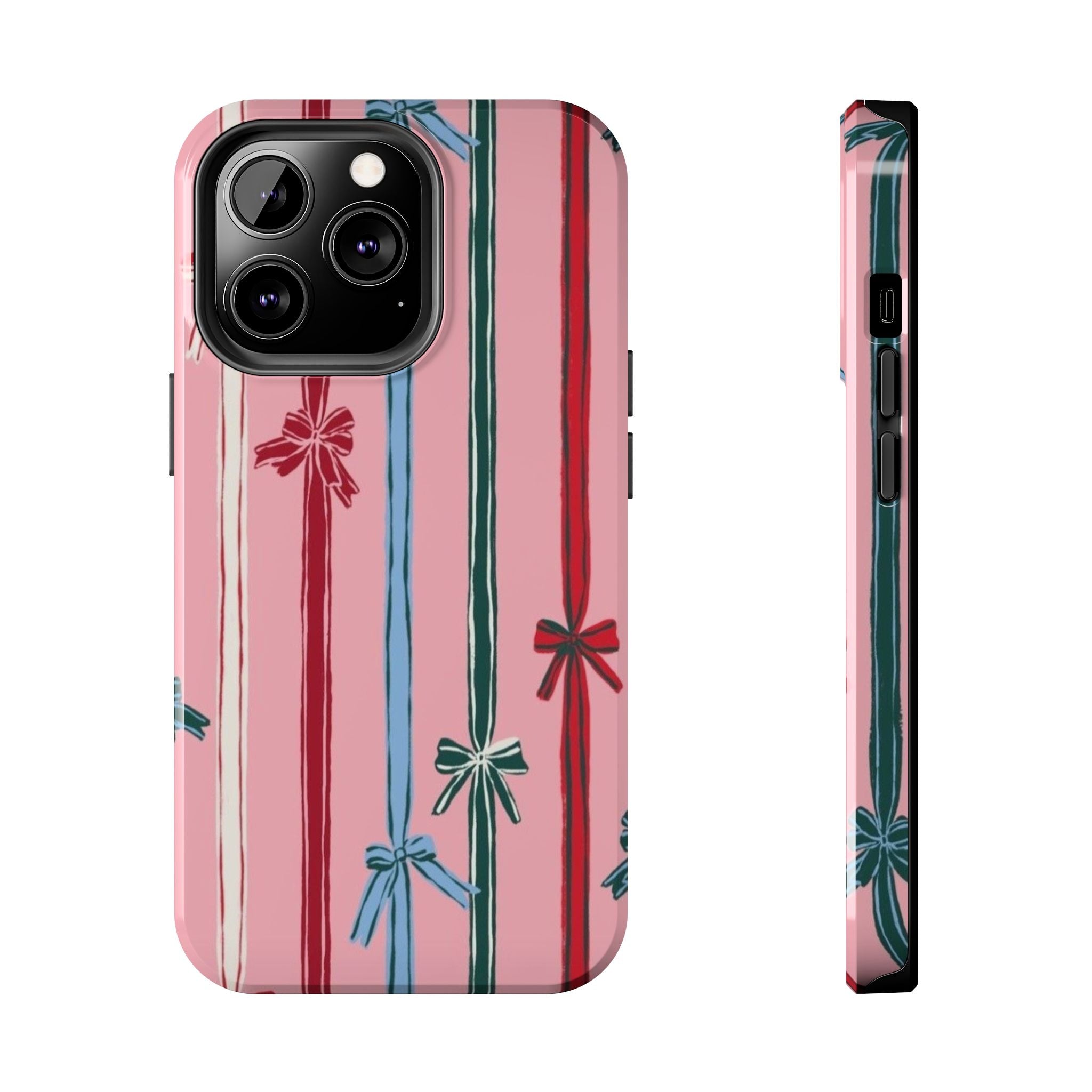 Holiday Bow Pattern Tough Phone Case