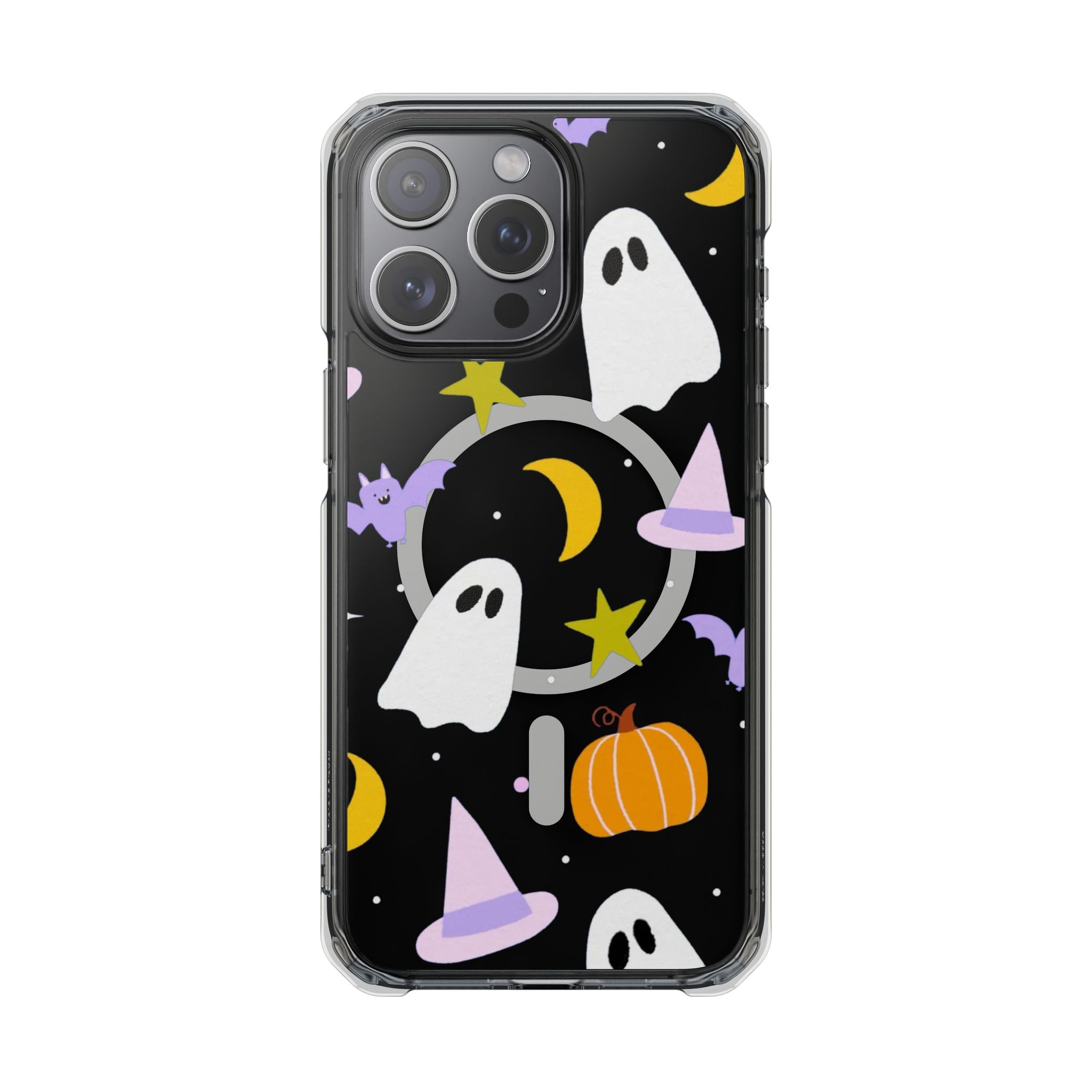 Ghost Transparent Background Magnetic Clear Impact Case